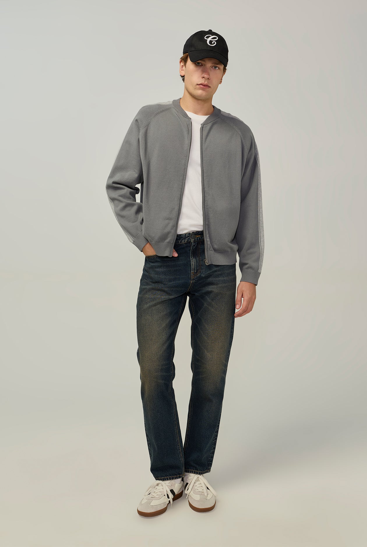 TRACK KNIT JACKET