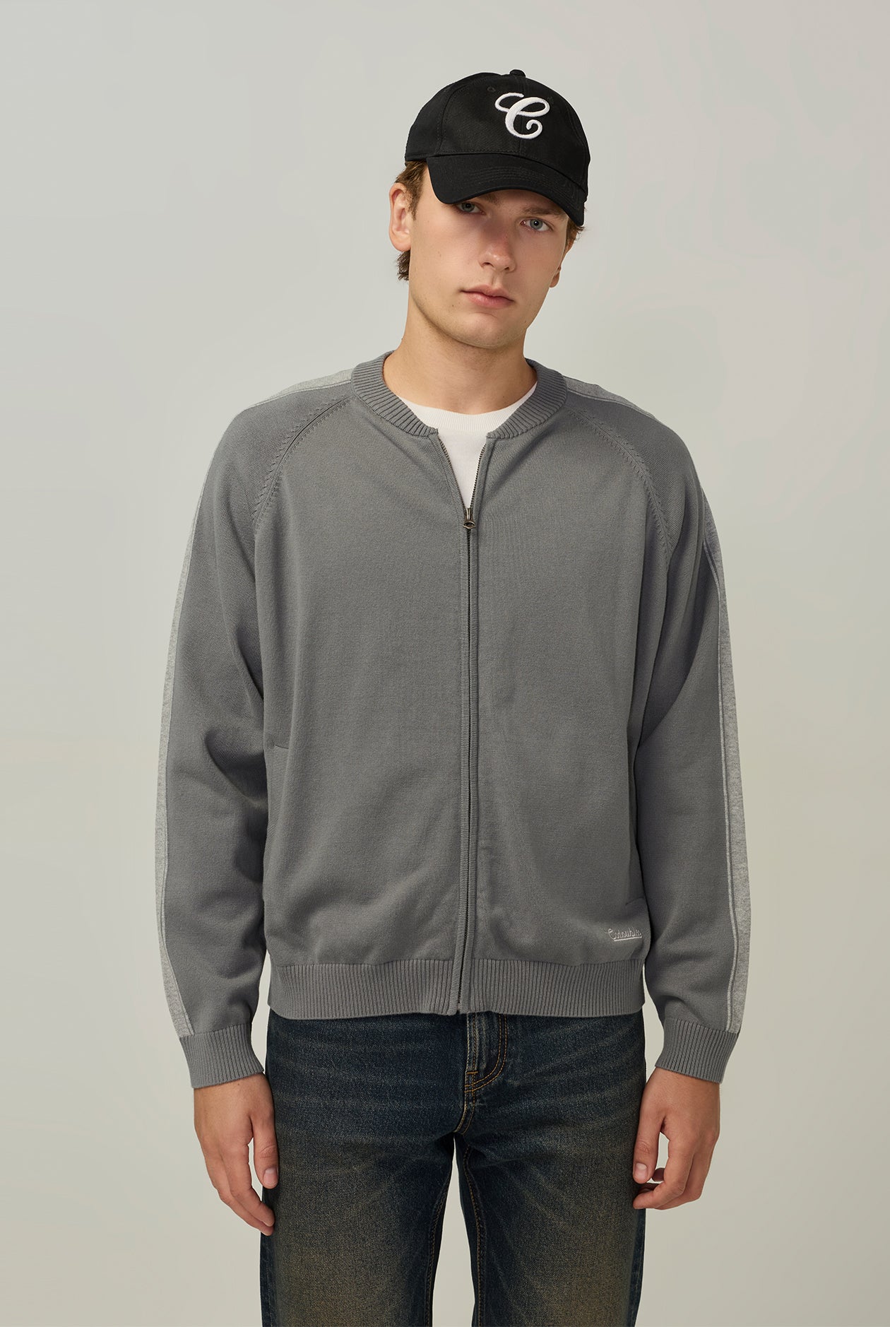 TRACK KNIT JACKET