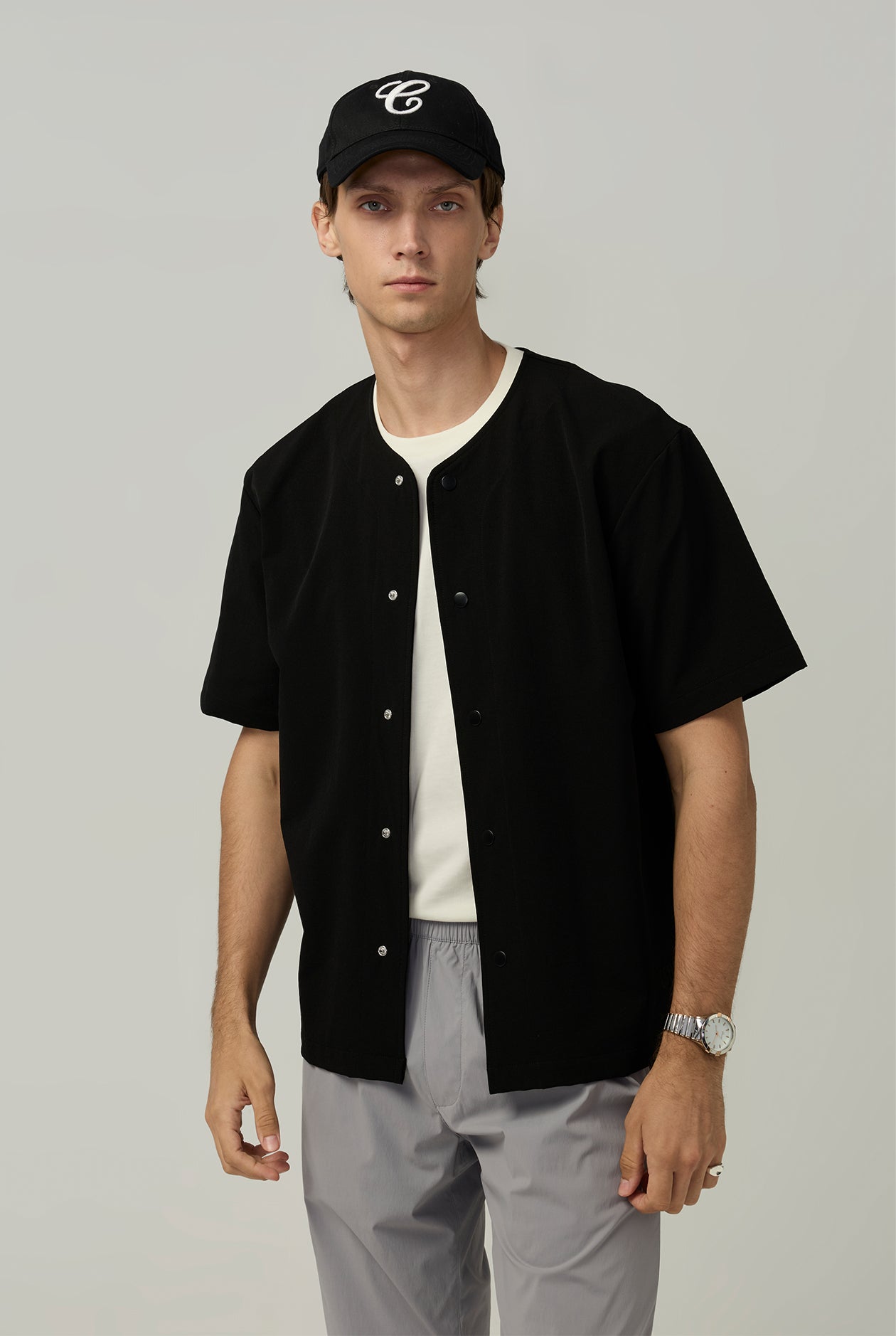 RELAXED FIT BASEBALL SHIRT