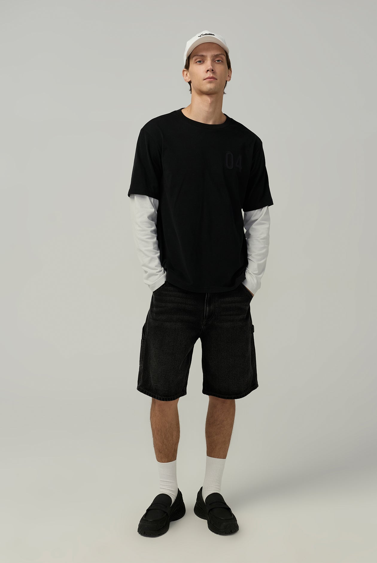 DOUBLE SLEEVE OVERSIZED TEE