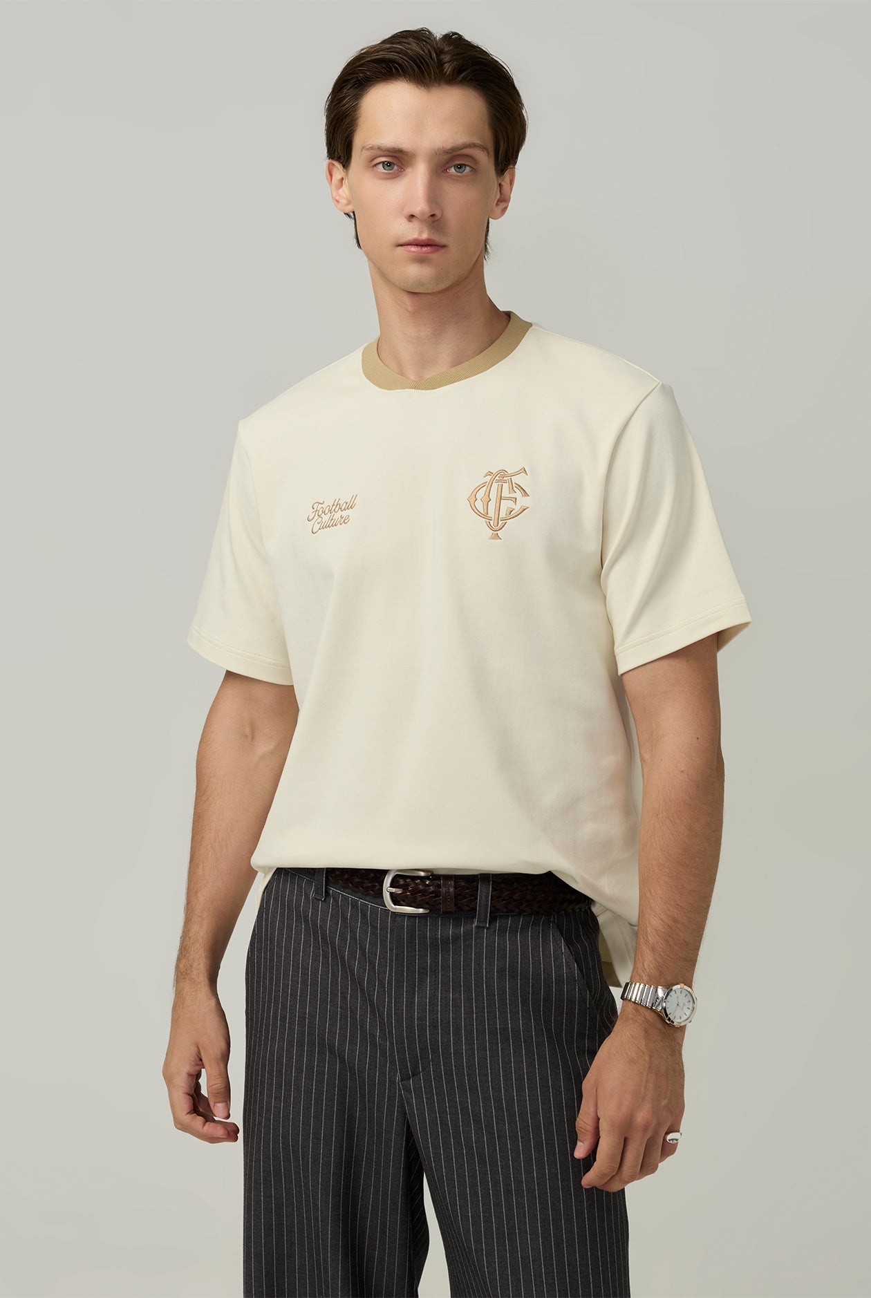 OVERLAP COLLAR TEE