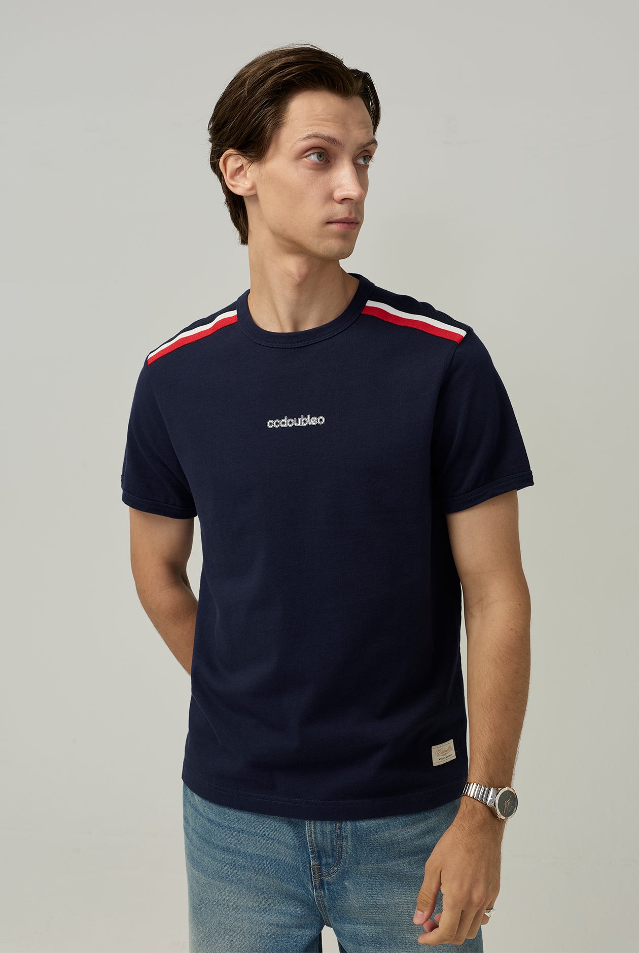 FRANCE RETRO RINGER TEE