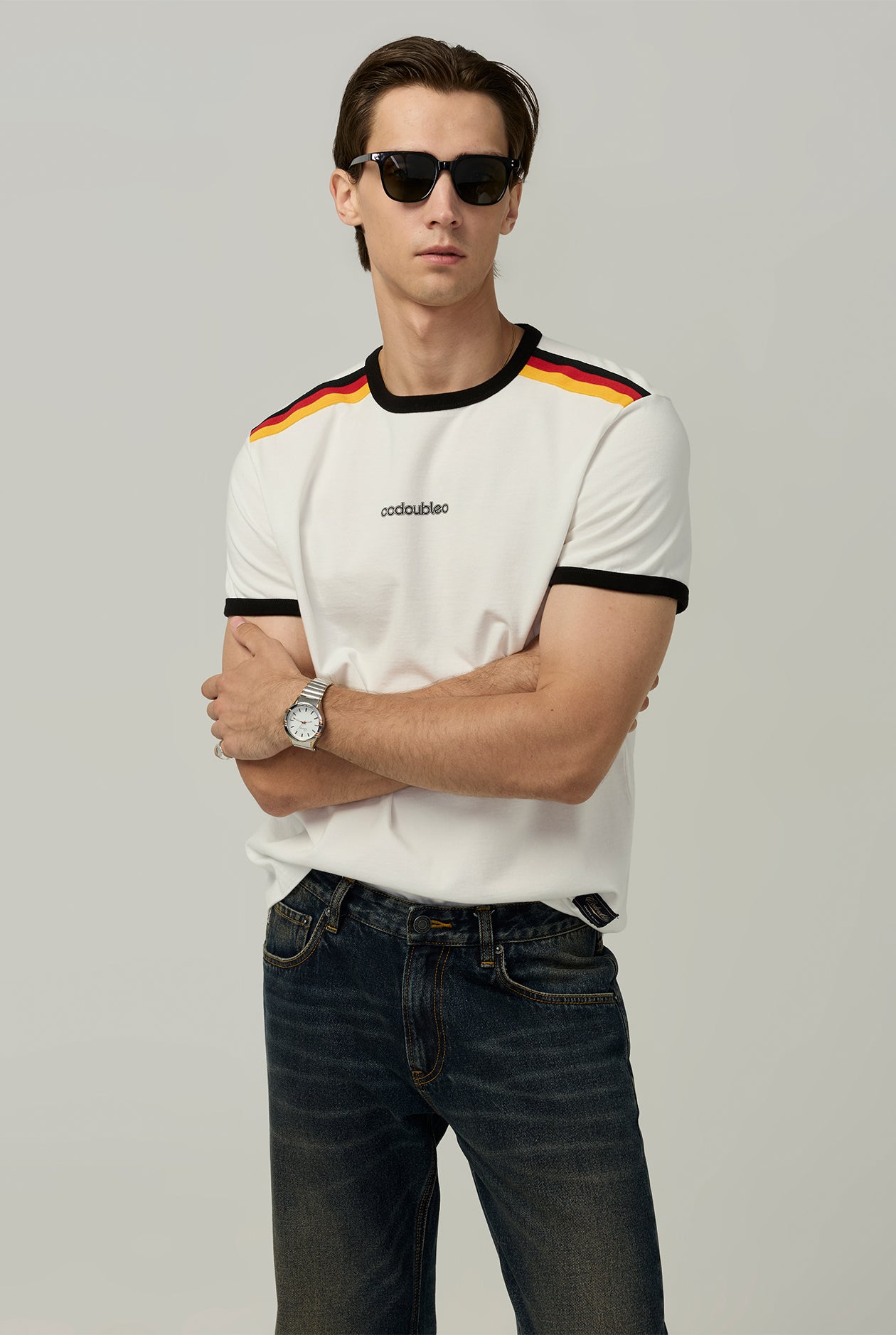 GERMANY RETRO RINGER TEE