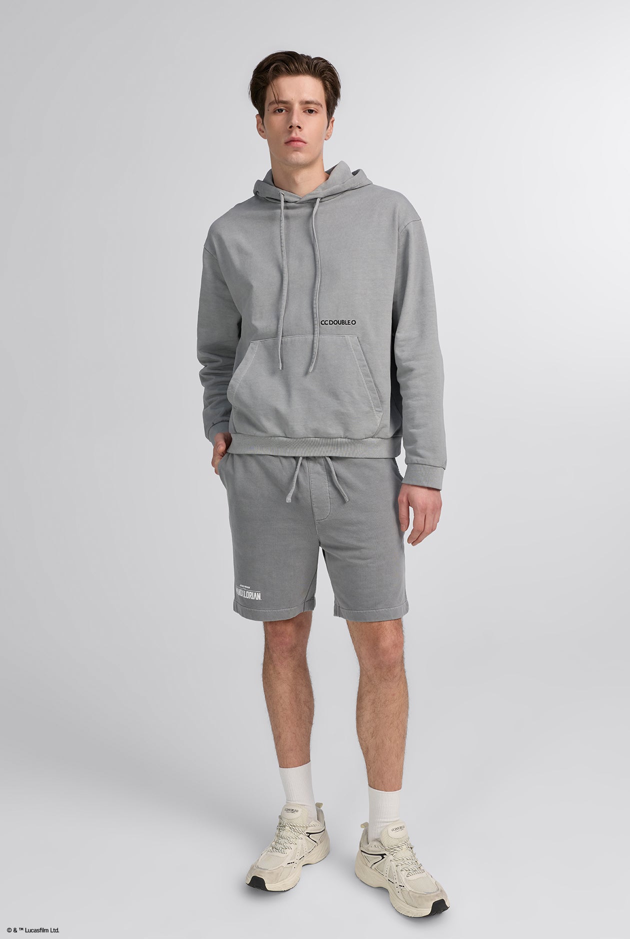 FRENCH TERRY PULL-ON SHORTS