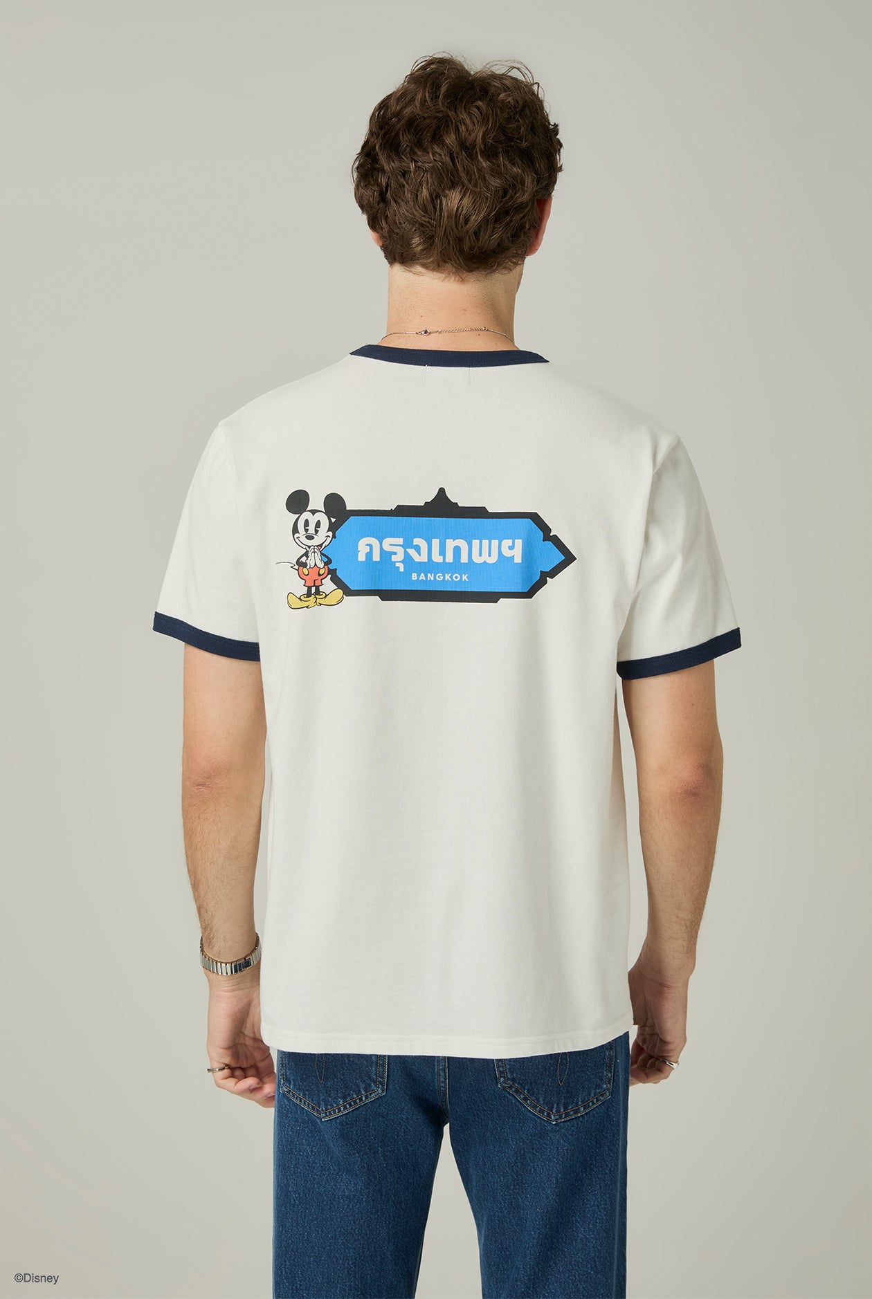 MICKEY IN BANGKOK VINTAGE RINGER TEE