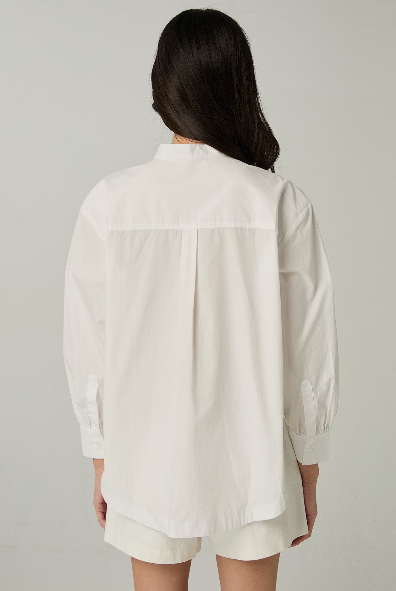 OVERSIZED MANDARIN COLLAR BLOUSE - CC Double O Official Store