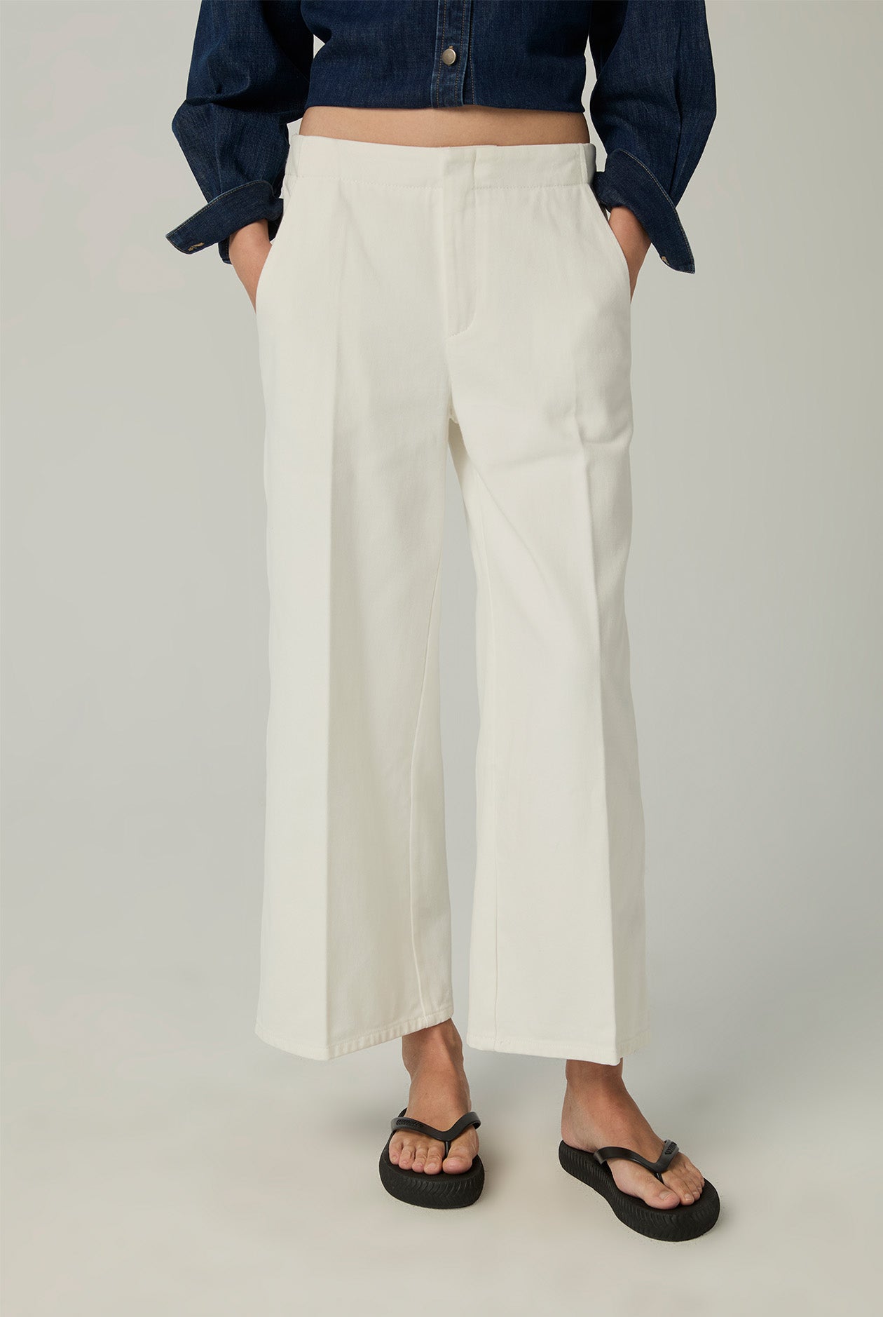 SCALLOP COTTON CULOTTES