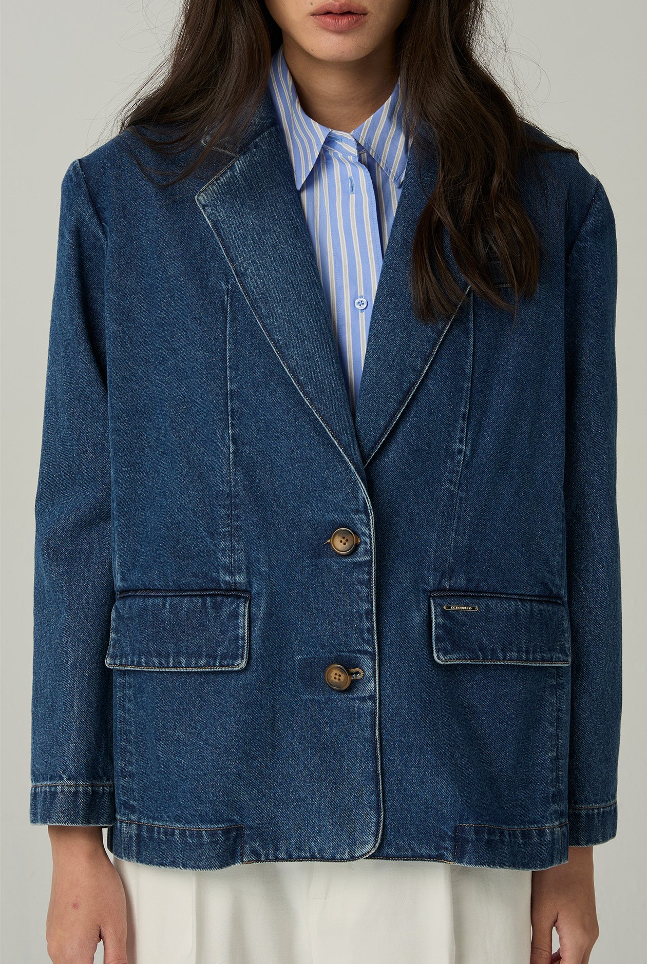 DENIM OVERSIZED BLAZER