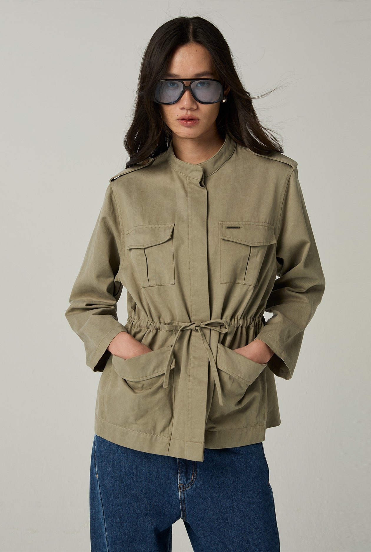 COTTON TWILL PARKA JACKET