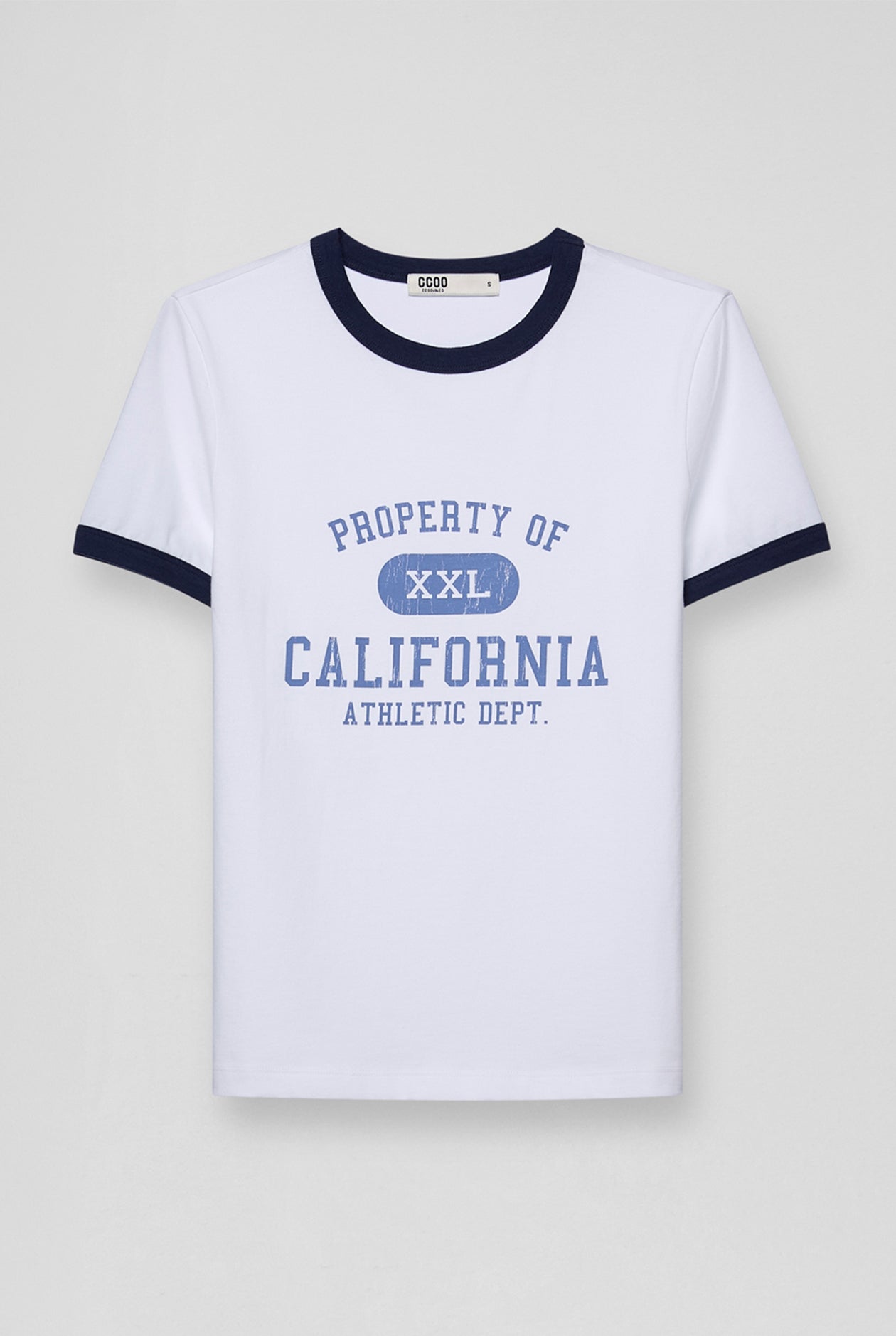 BLUE TRIM CALIFORNIA ATHLETIC GRAPHIC TEE - CC Double O Official Store