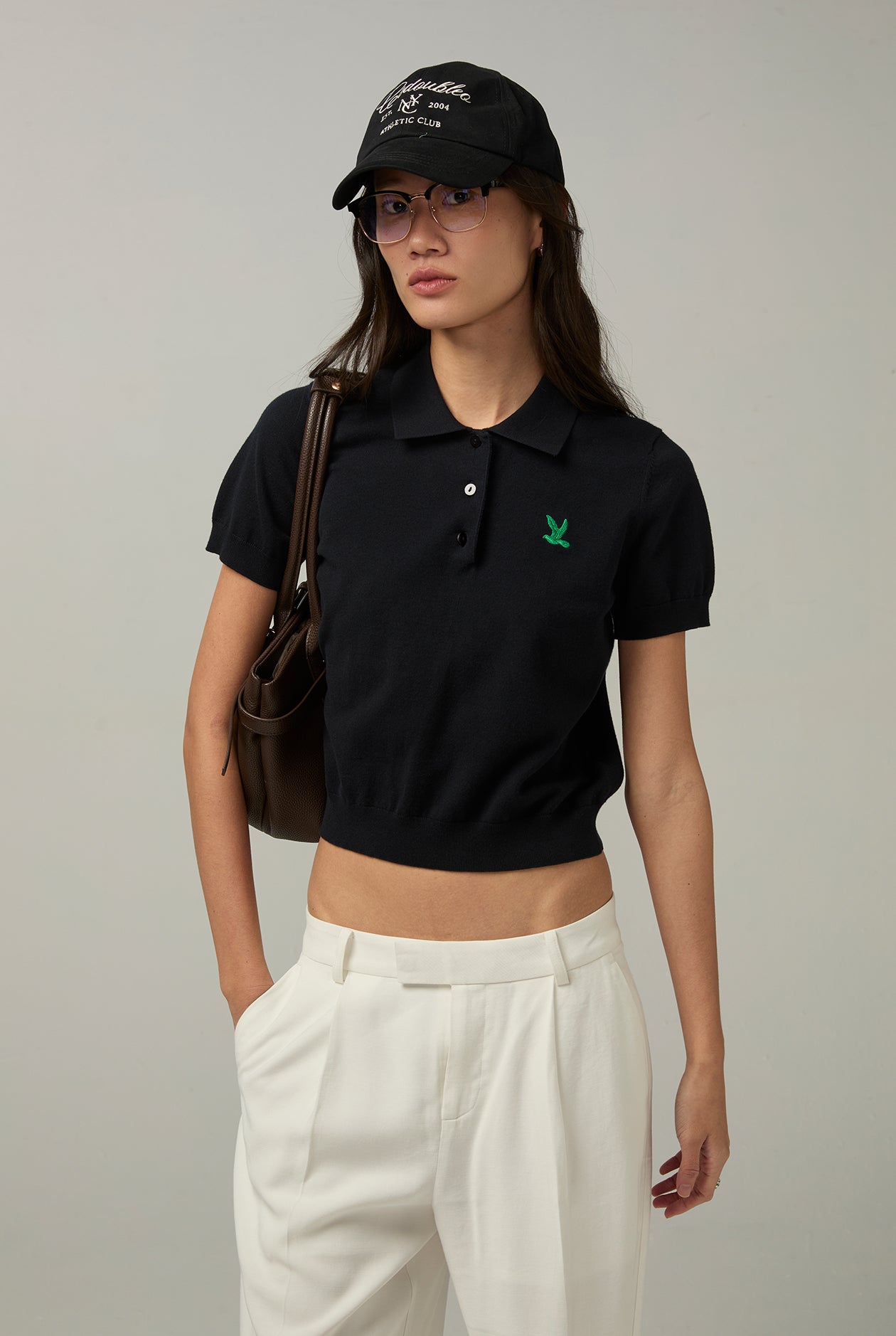 EMBROIDERED BIRD LOGO POLO