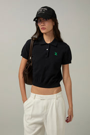 EMBROIDERED BIRD LOGO POLO