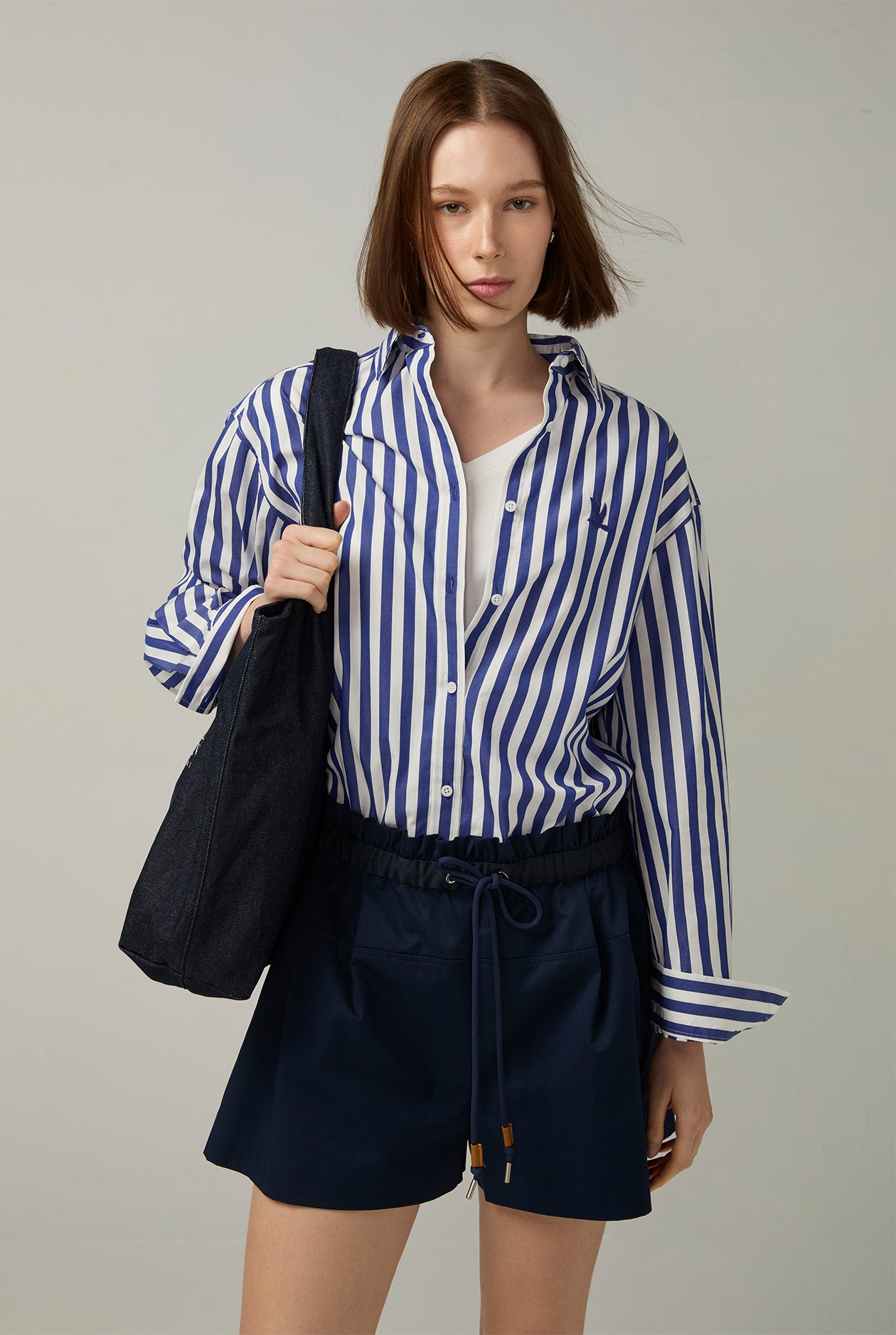OVERSIZED SIGNATURE STRIPED SHIRT