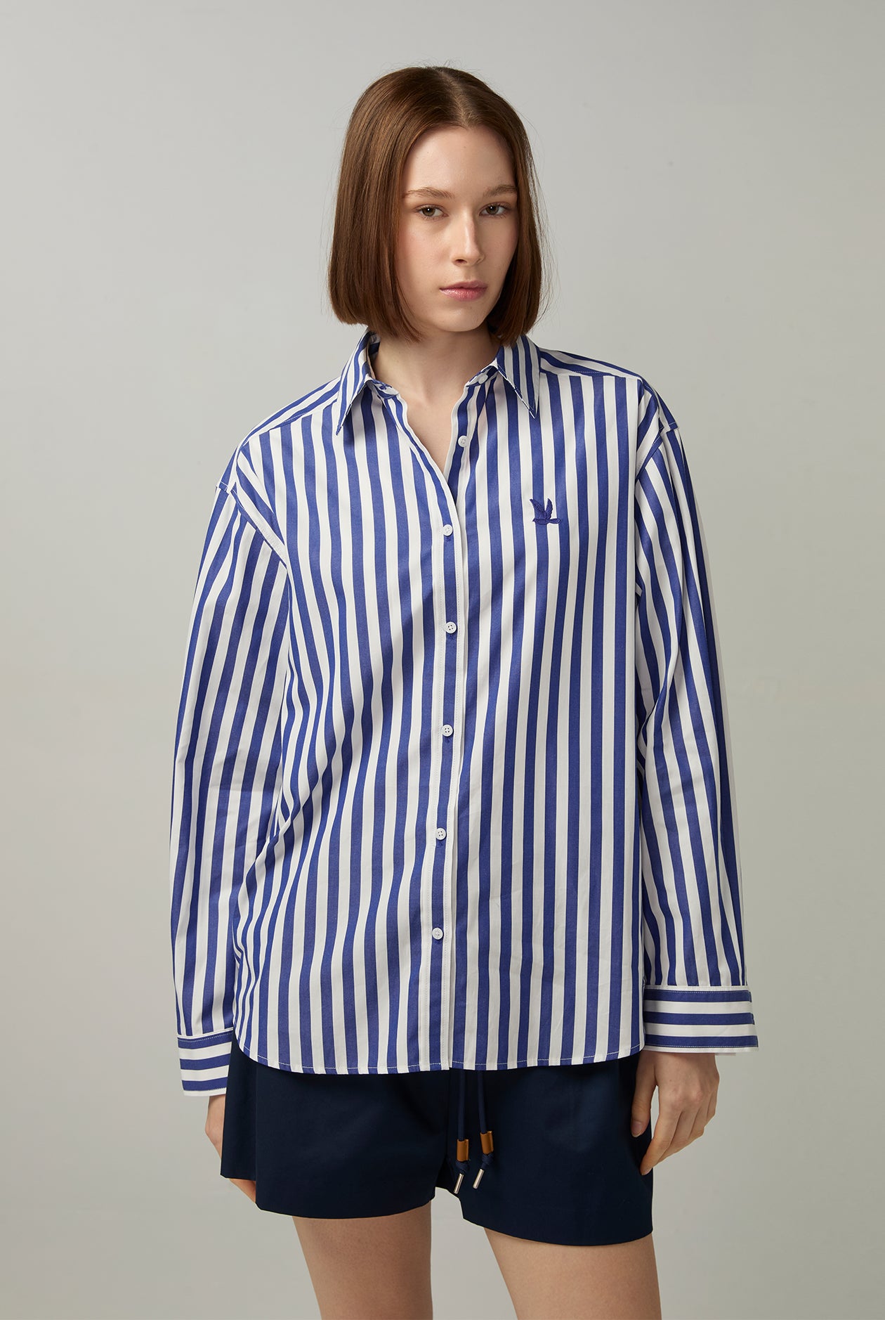 OVERSIZED SIGNATURE STRIPED SHIRT