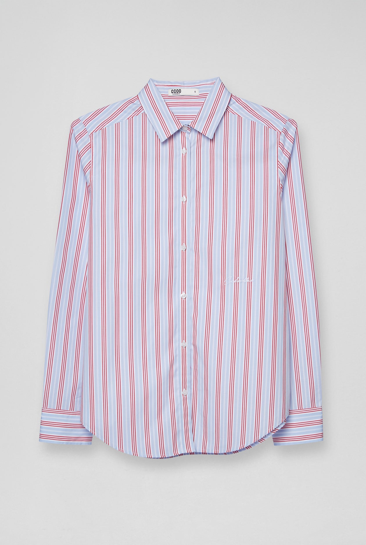 REGULAR-FIT MULTI-STRUPED SHIRT Blue / XL