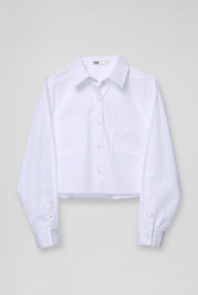 CROPPED POCKETS SHIRTS White / L