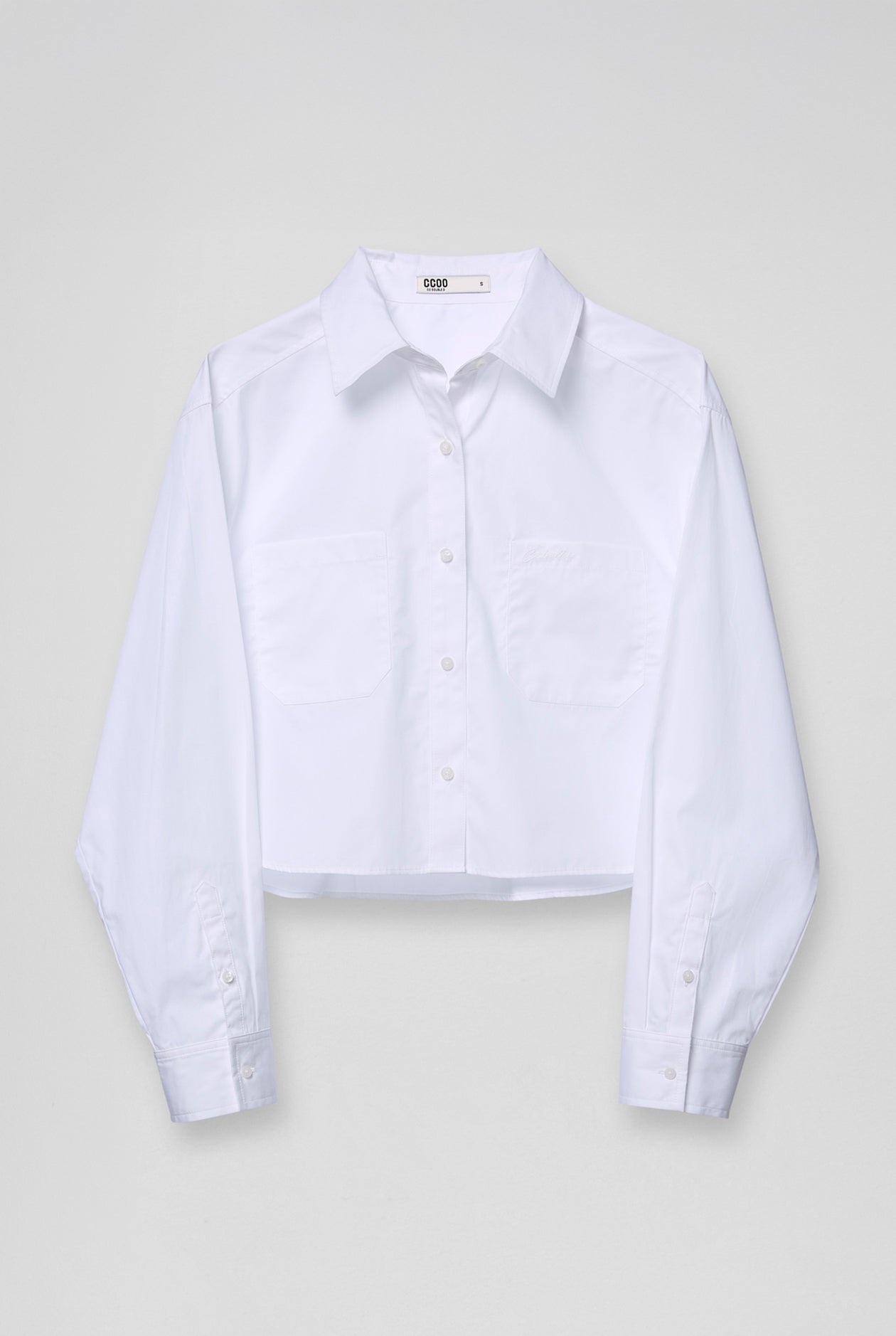 CROPPED POCKETS SHIRTS White / L