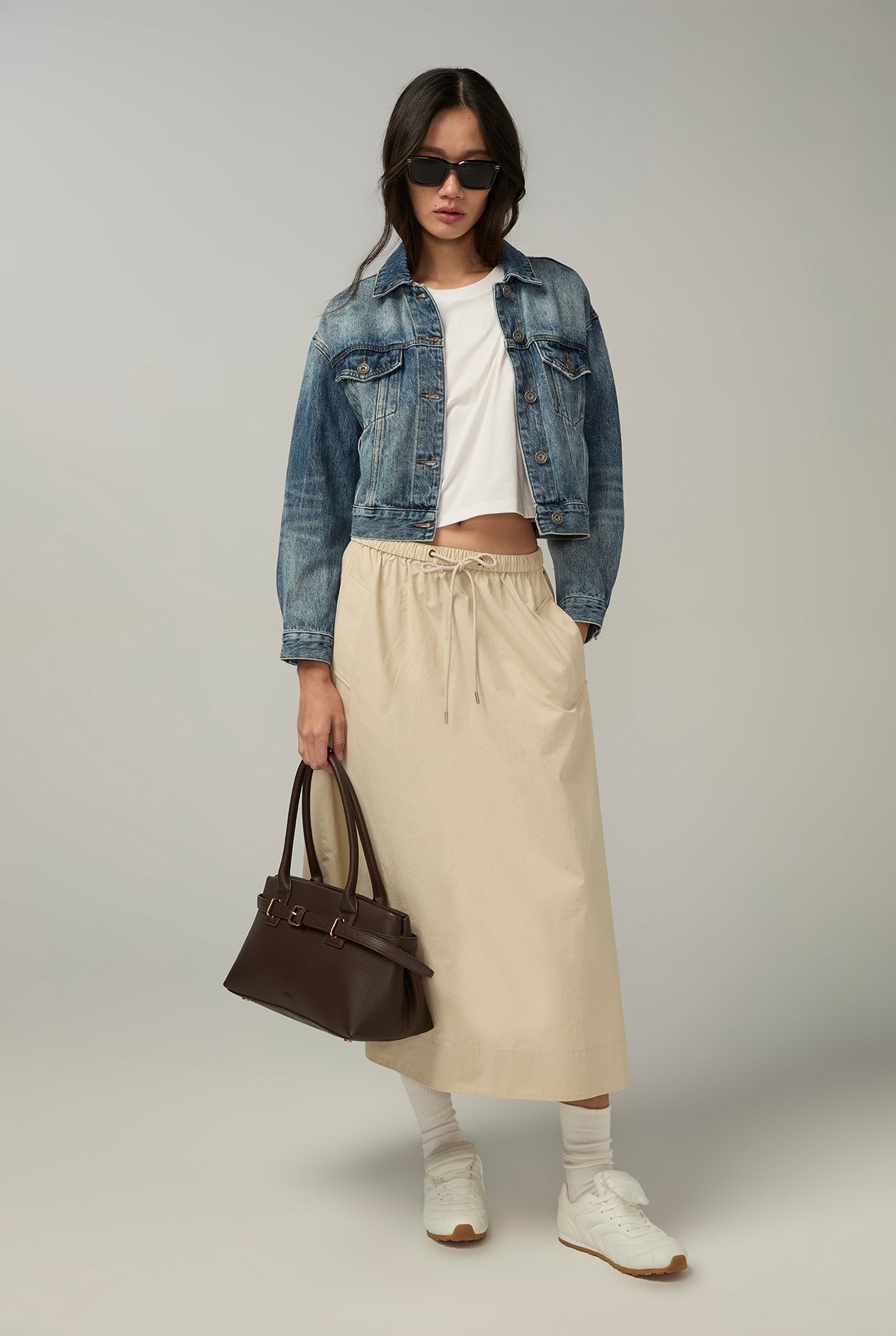 CC DOUBLE O LOGO CROPPED TEE