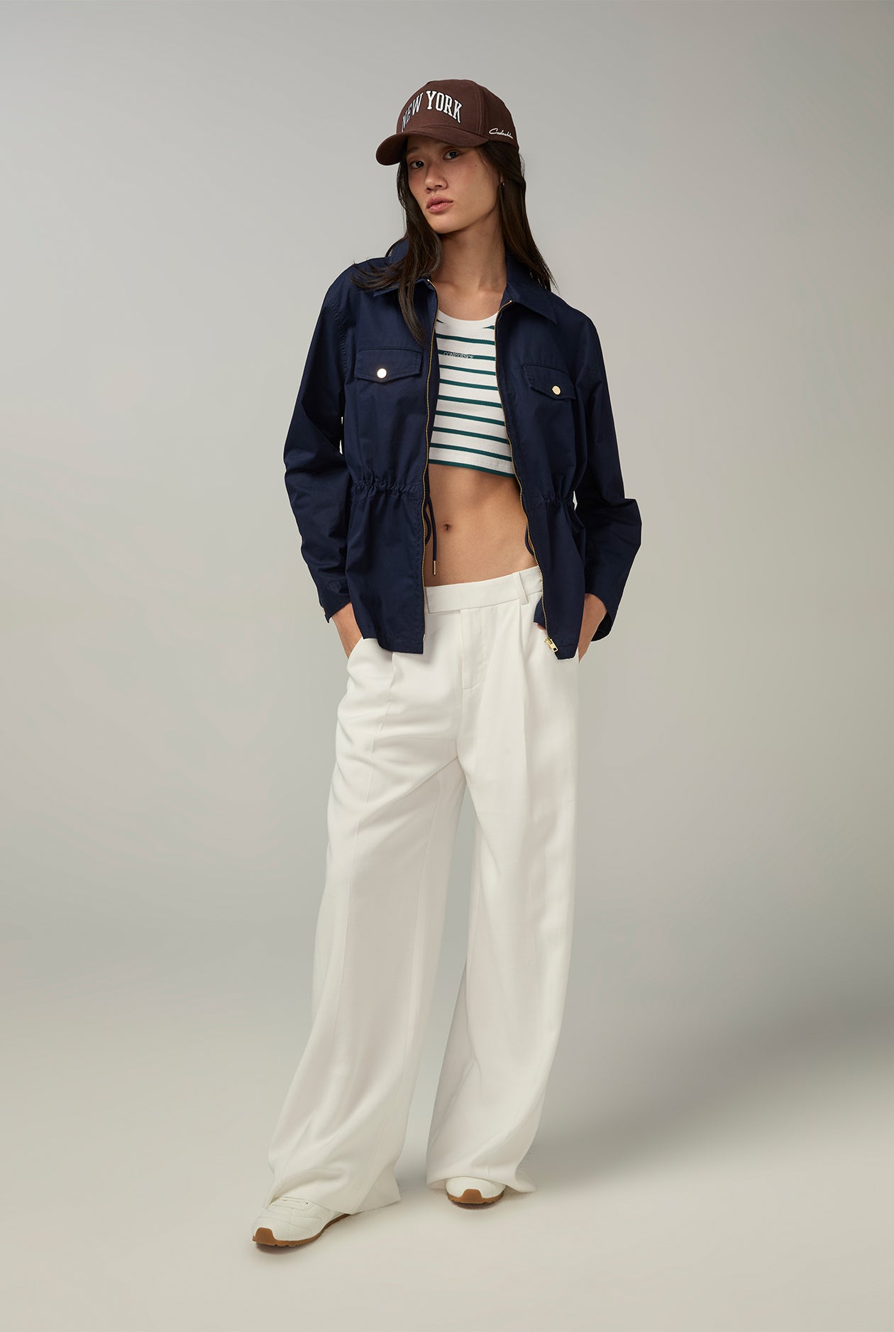 STRIPE RIBBED SUPER CROPPED TANK