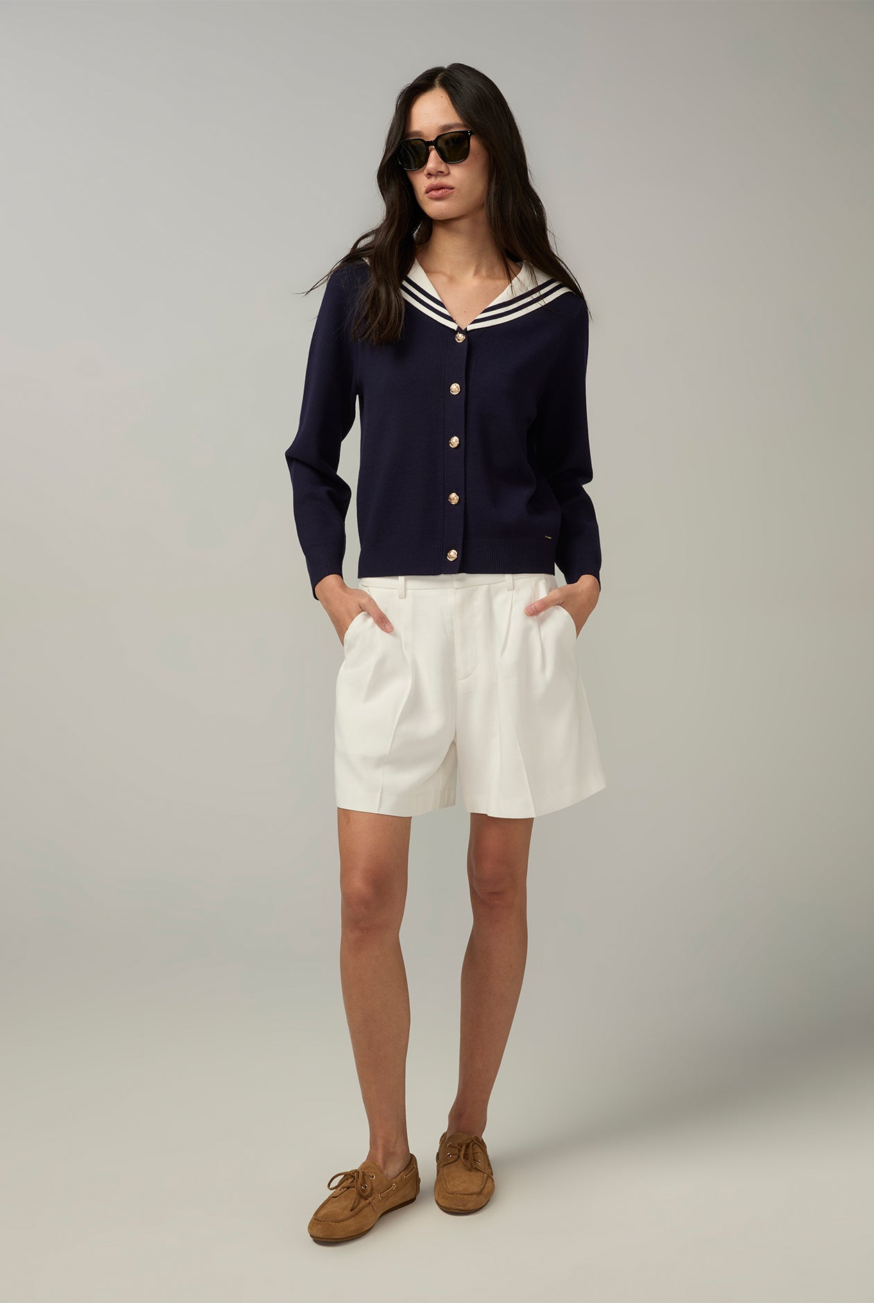 CLASSIC PLEATED SHORTS White / 8