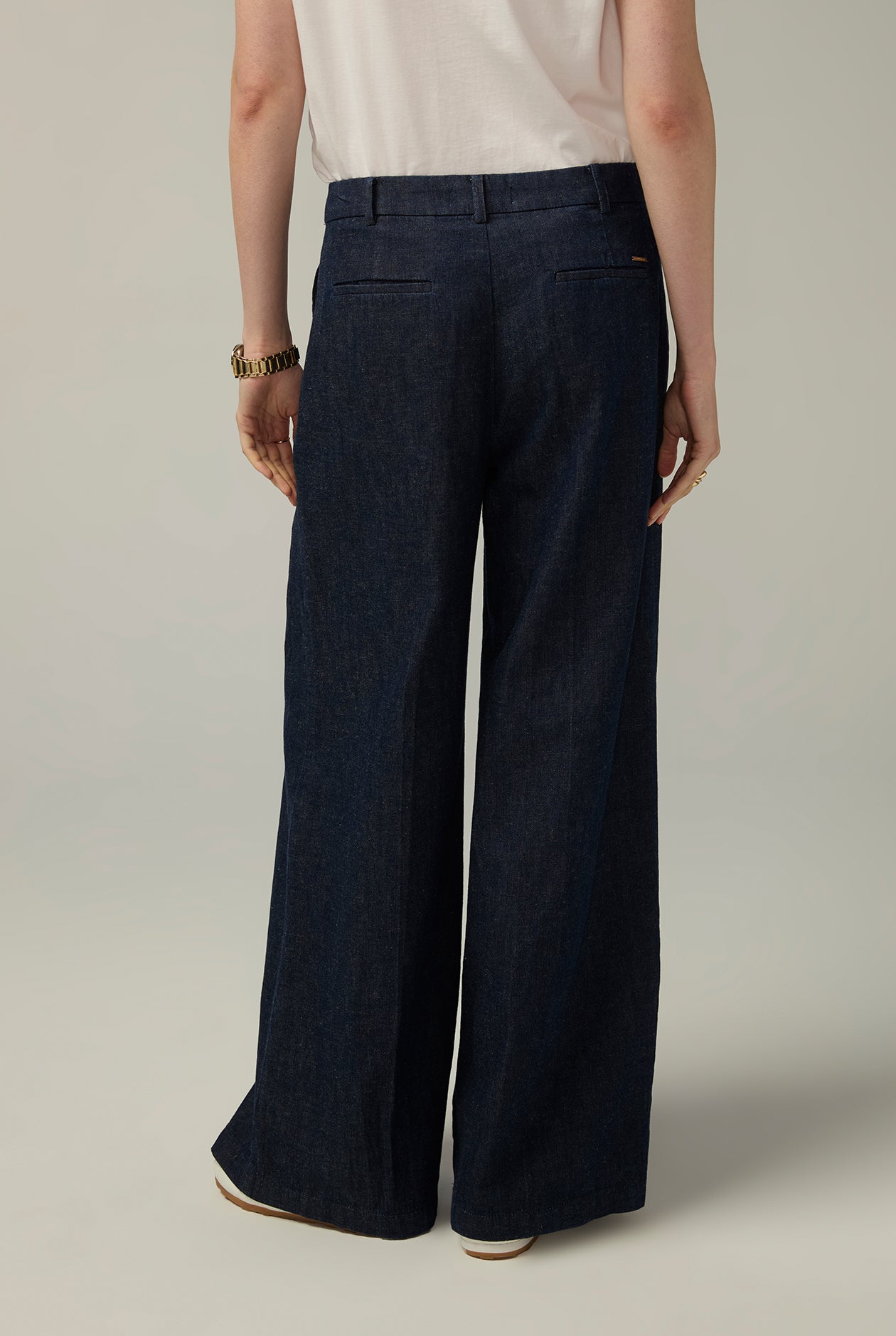 NAVY STRAIGHT-LEG PANTS Navy / 30