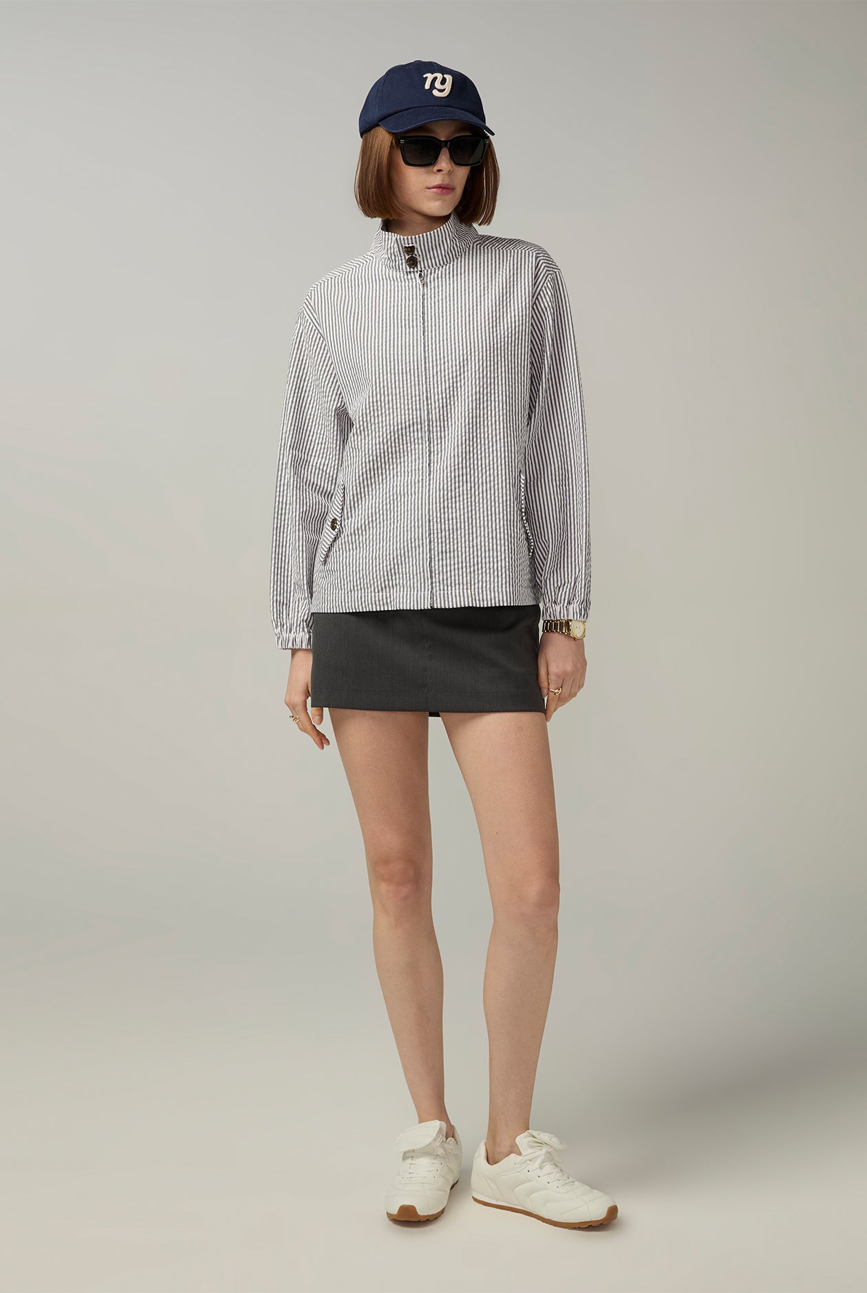 MINI SKIRT WITH BELT Grey / 8