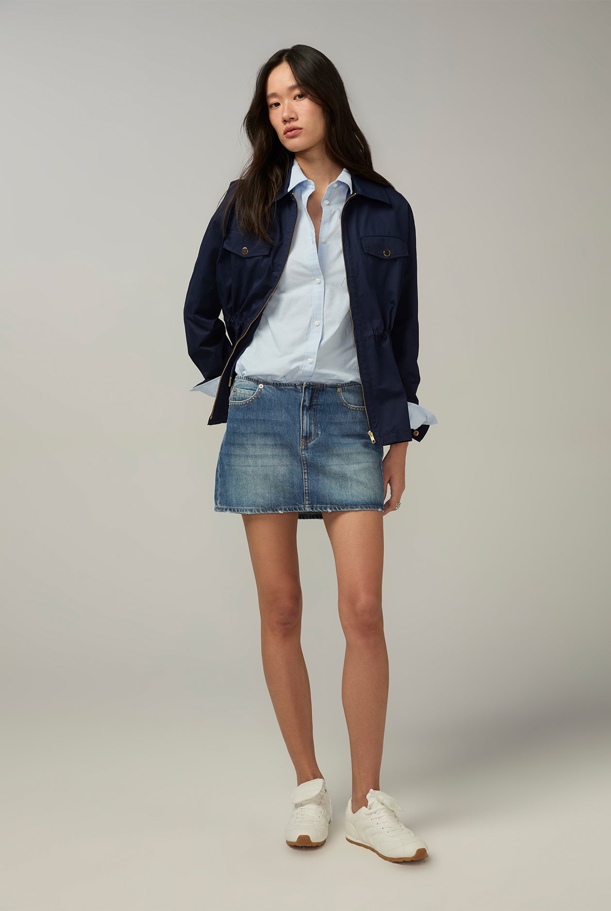 WAISTLESS MINI SKIRT Blue / 30