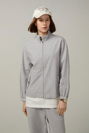 BLUE COTTON STRIPED JACKET Navy / L