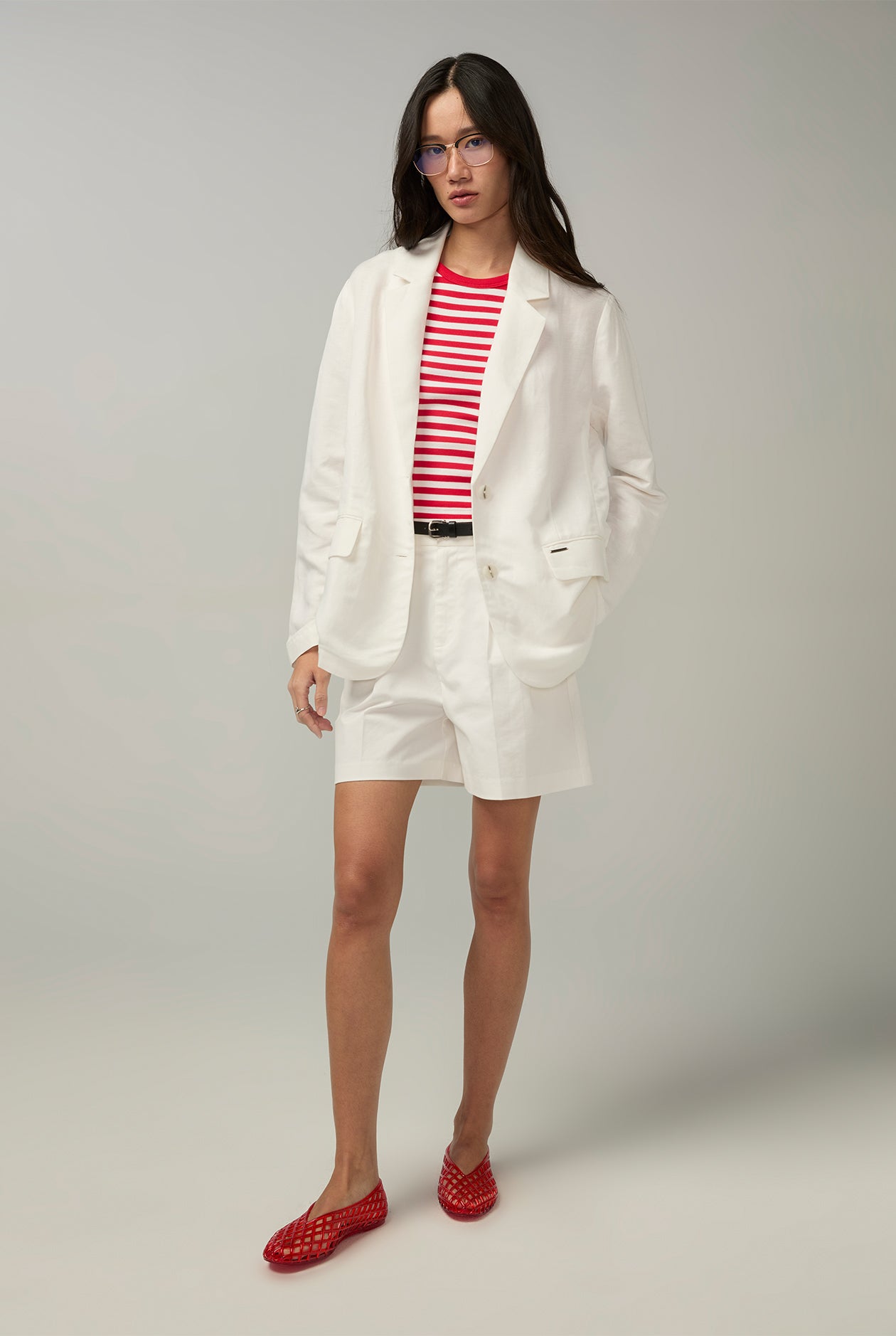 DUAL POCKET BLAZER White / L