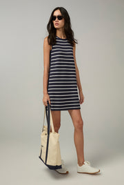 HORIZONTAL STRIPED MINI DRESS