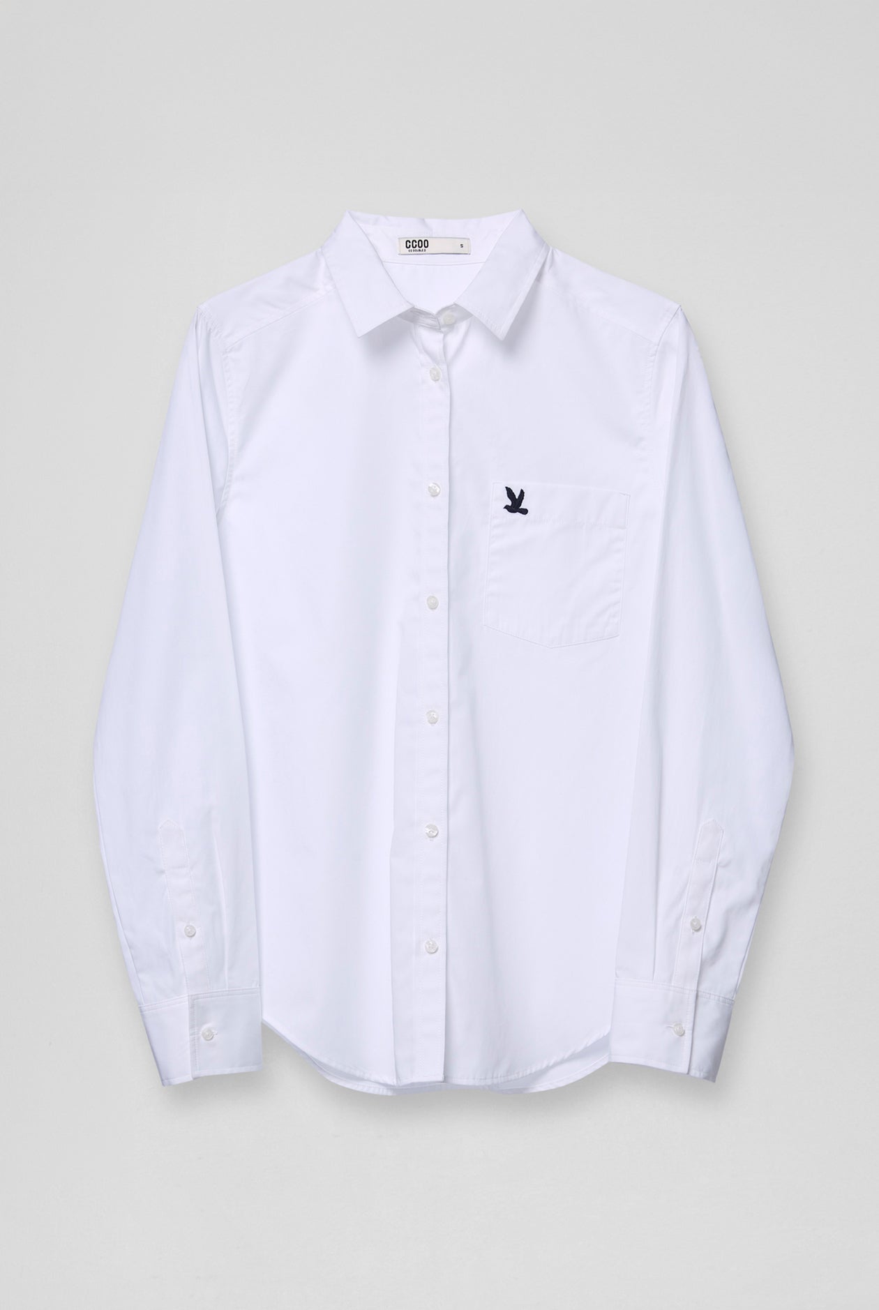 OVERSIZED SIGNATURE PLAIN SHIRT White / L