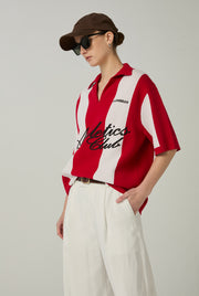 BLOOM FOOTBALL SHORT SLEEVE STRIPED POLO