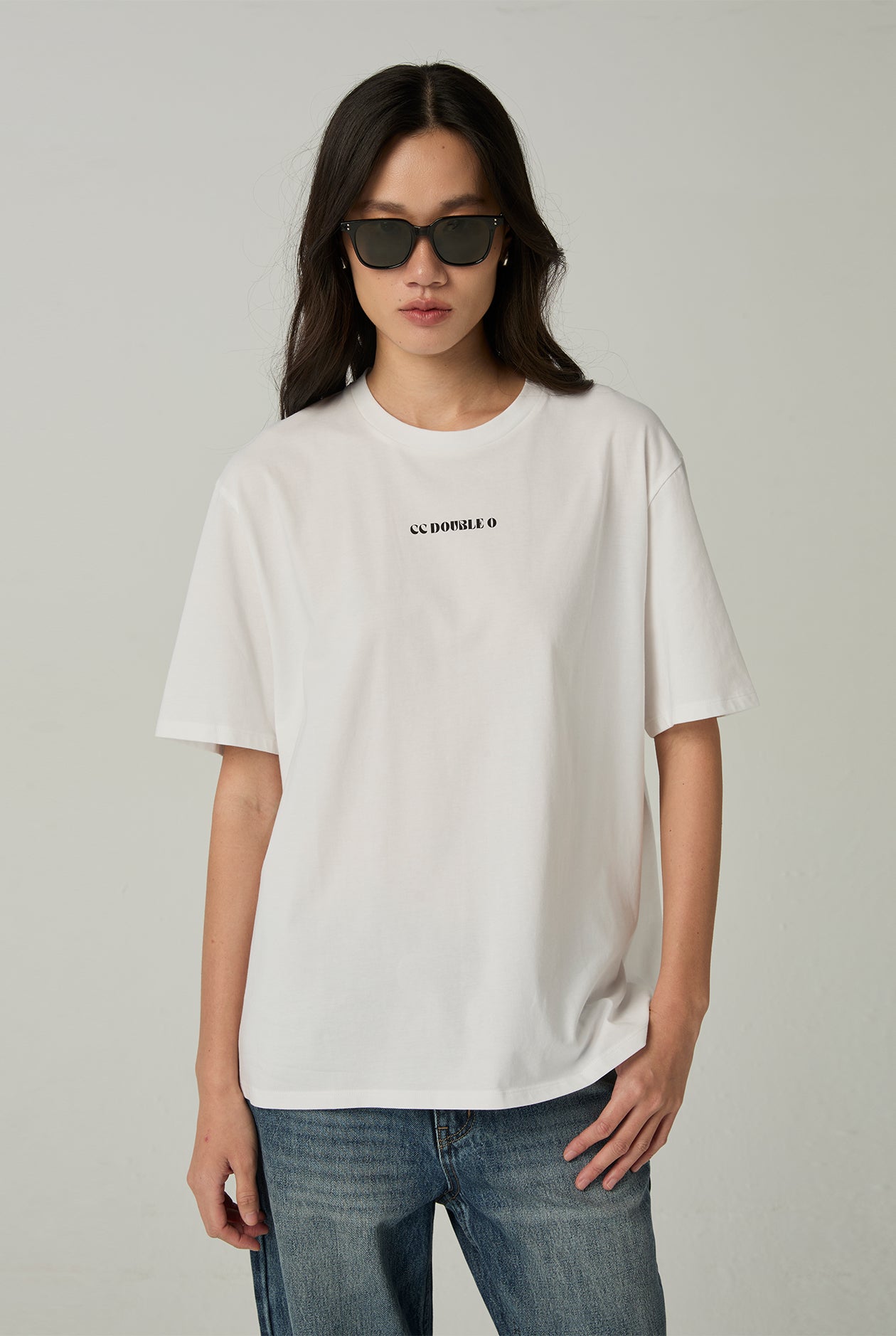 OVERSIZED FLORAL BACK TEE