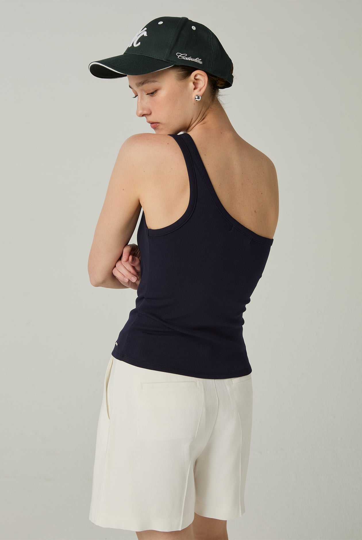 ONE-SHOULDER TANK TOP - CC Double O Official Store