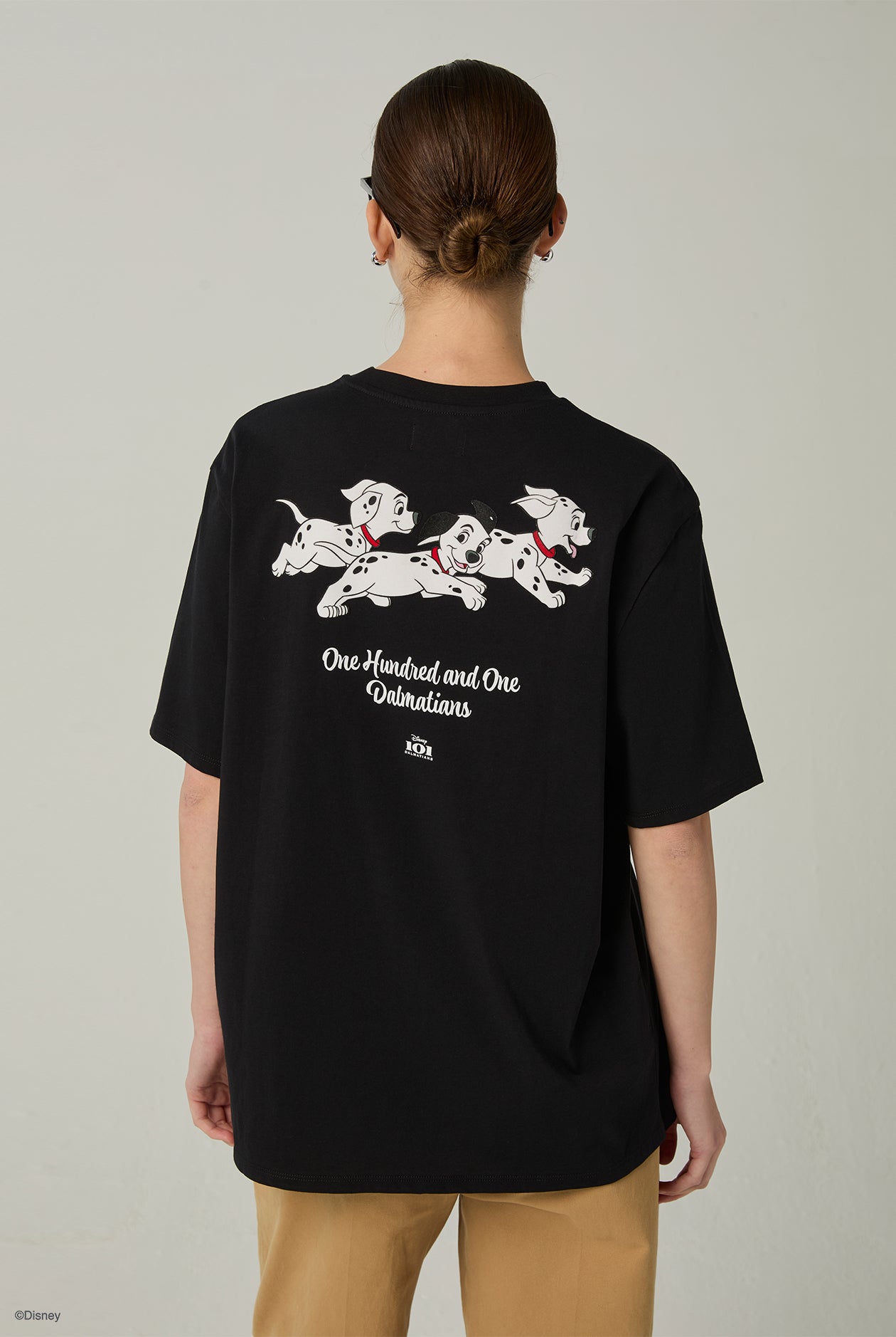 101 DALMATIANS OVERSIZE BLACK TEE