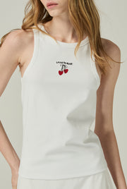 CHERRY GRAPHIC TANK TOP