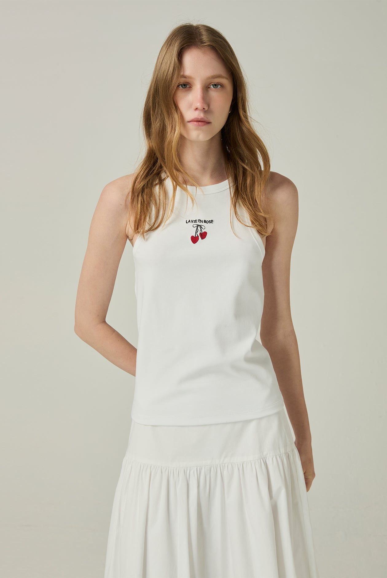 CHERRY GRAPHIC TANK TOP