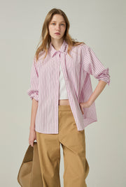 PINK STRIPED SHIRT