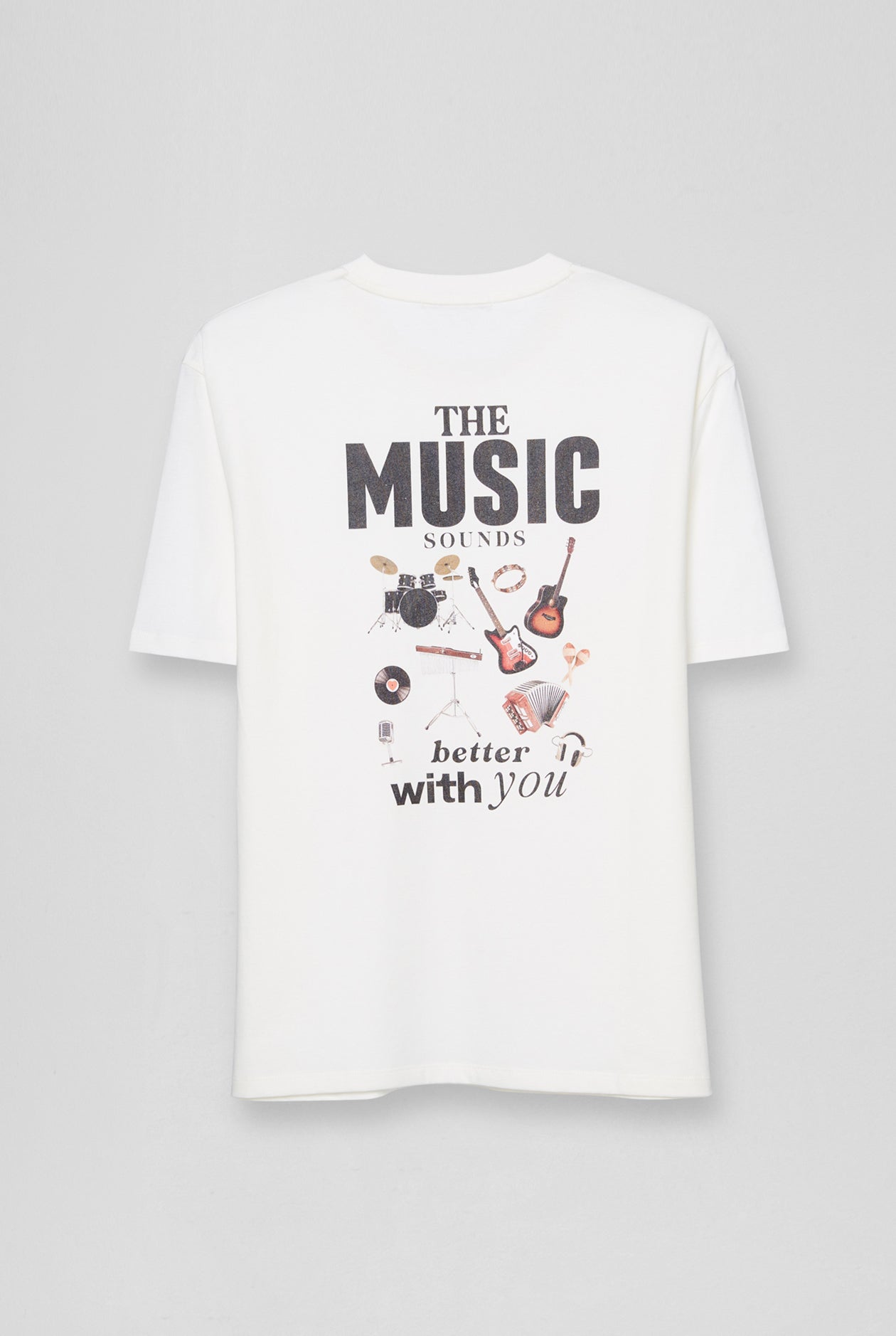OVERSIZED THE MUSIC SOUNDS GRAPHIC TEE