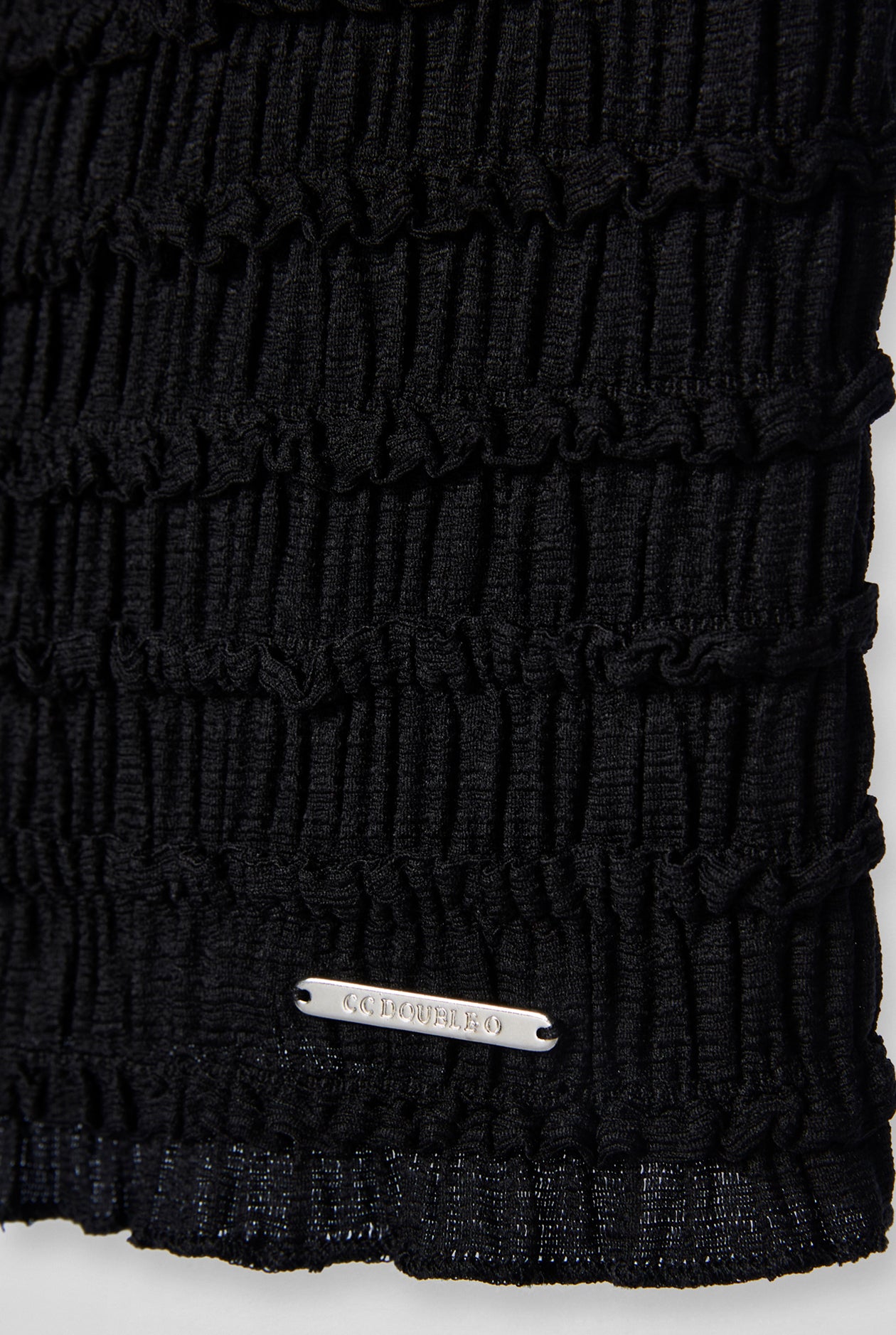 OVERLOCK DETAIL SMOCKED TOP - CC Double O Official Store