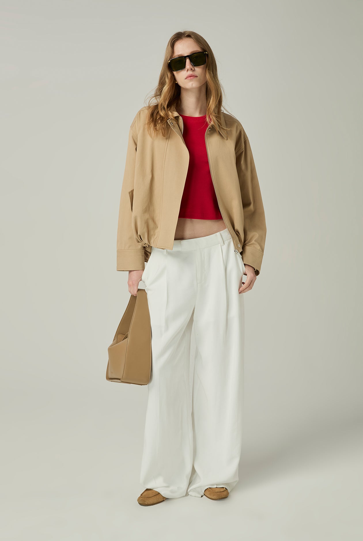 CHEONGSAM BUCKLE RIBBED TEE - CC Double O Official Store