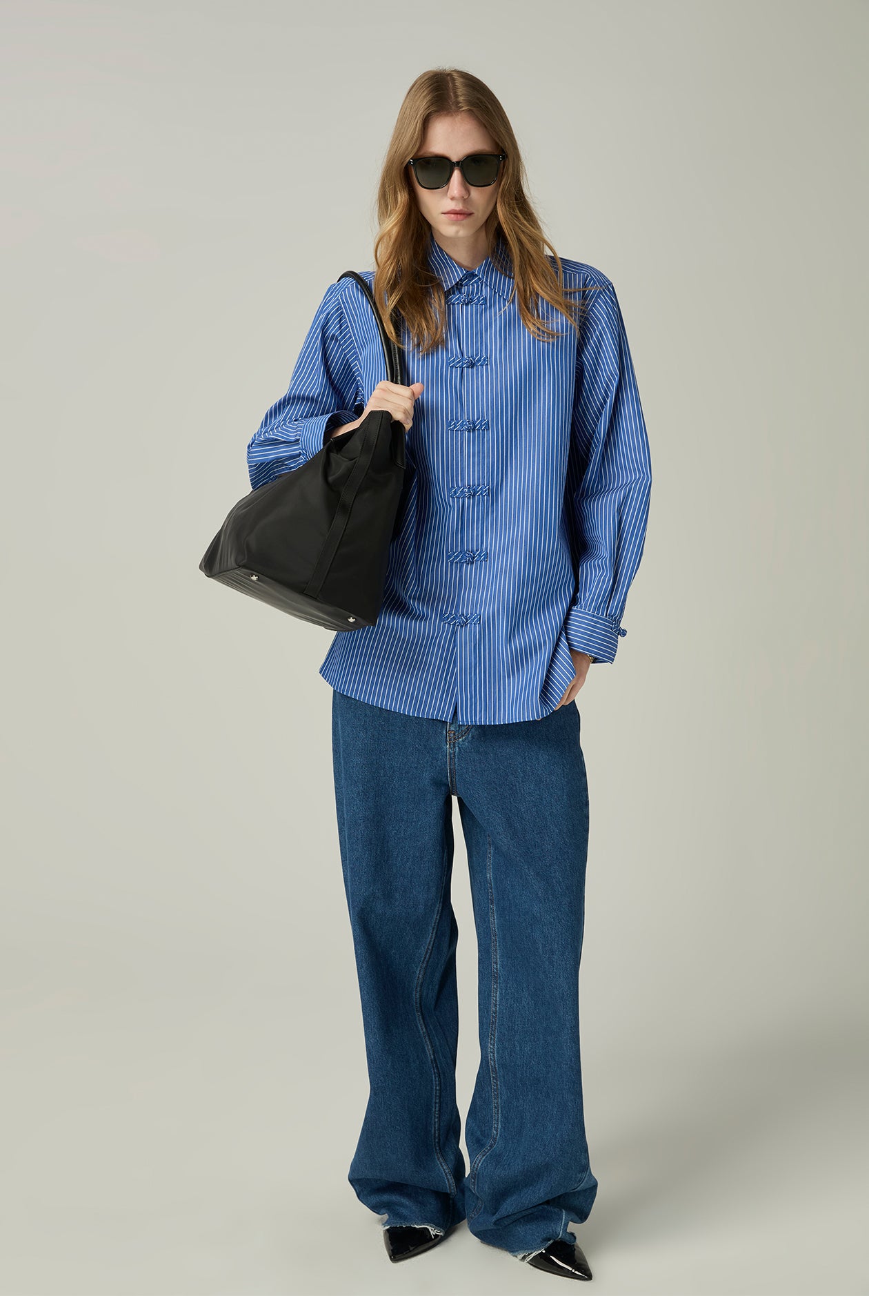 CHEONGSAM BUCKLE LONG SLEEVE SHIRT