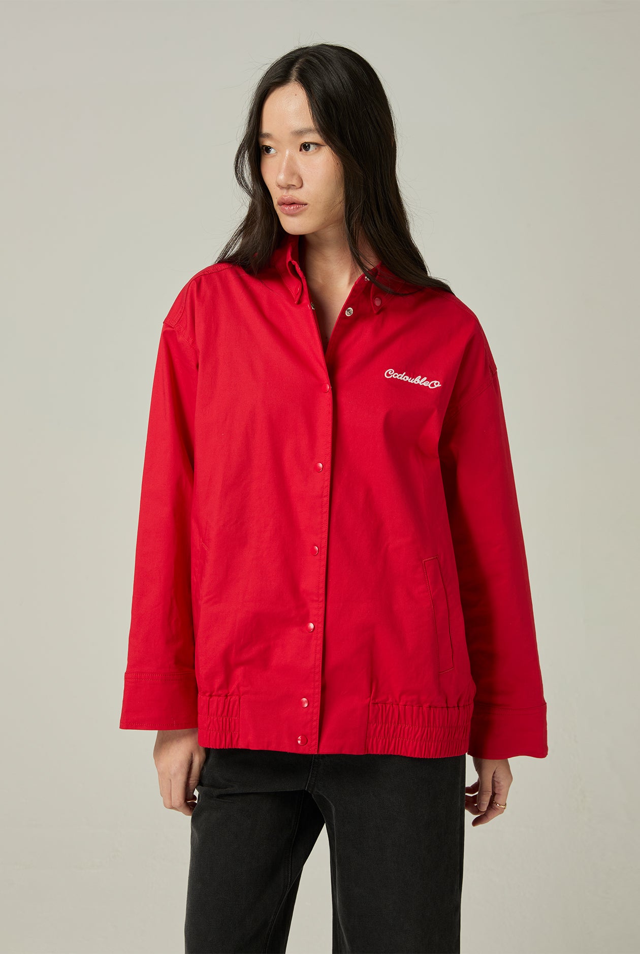 BUTTON-UP BLOUSON JACKET - CC Double O Official Store