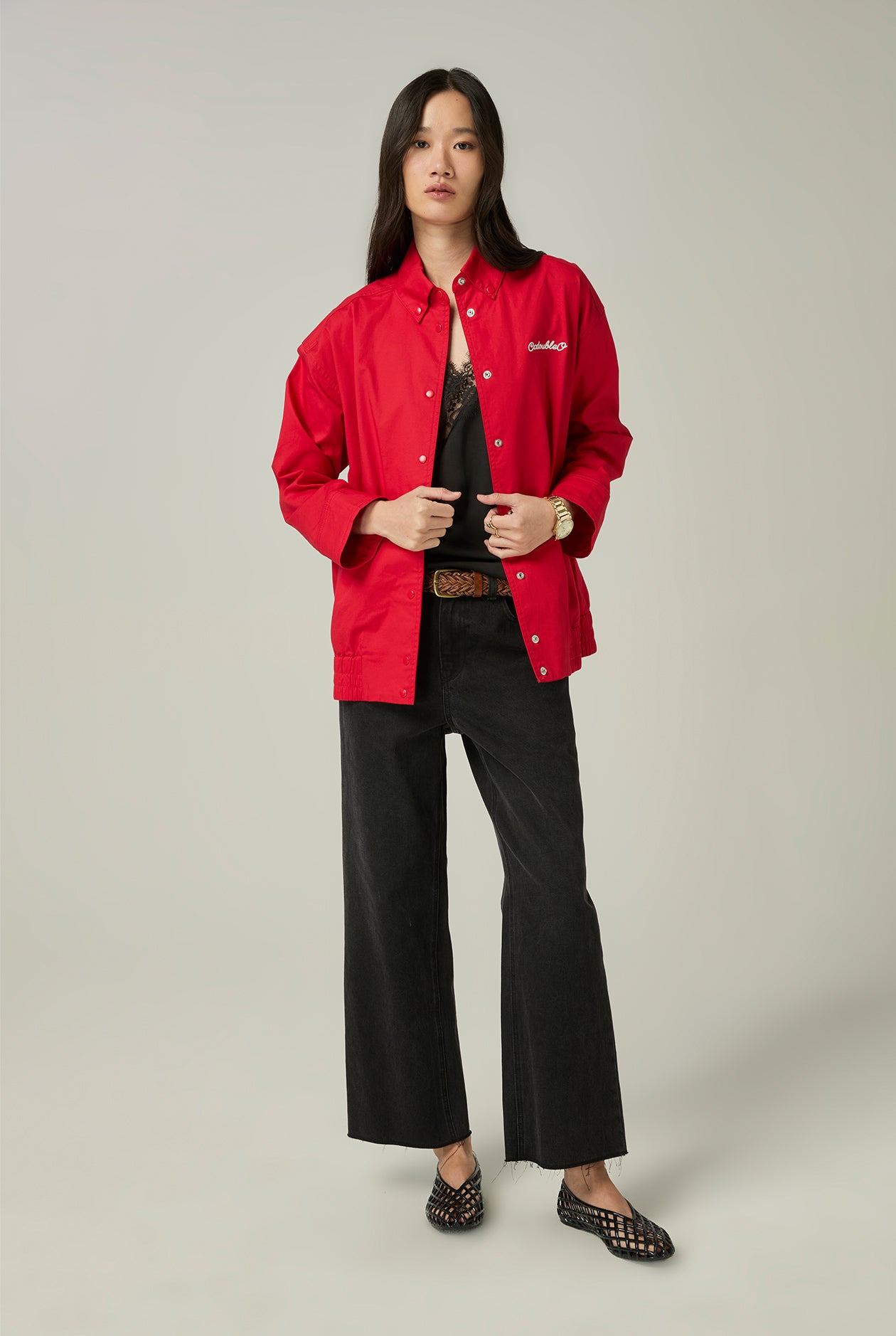 BUTTON-UP BLOUSON JACKET - CC Double O Official Store