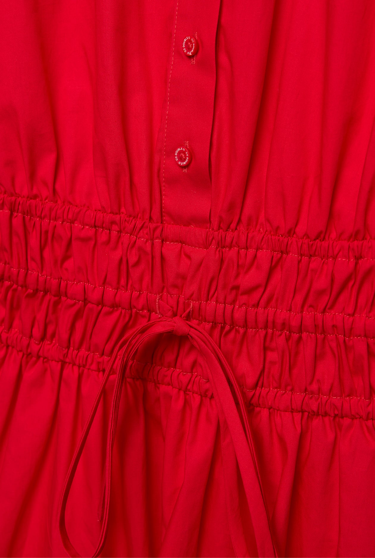 SMOCKED SHIRT DRESS - CC Double O Official Store