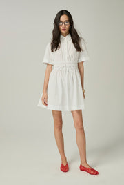 SMOCKED SHIRT DRESS - CC Double O Official Store
