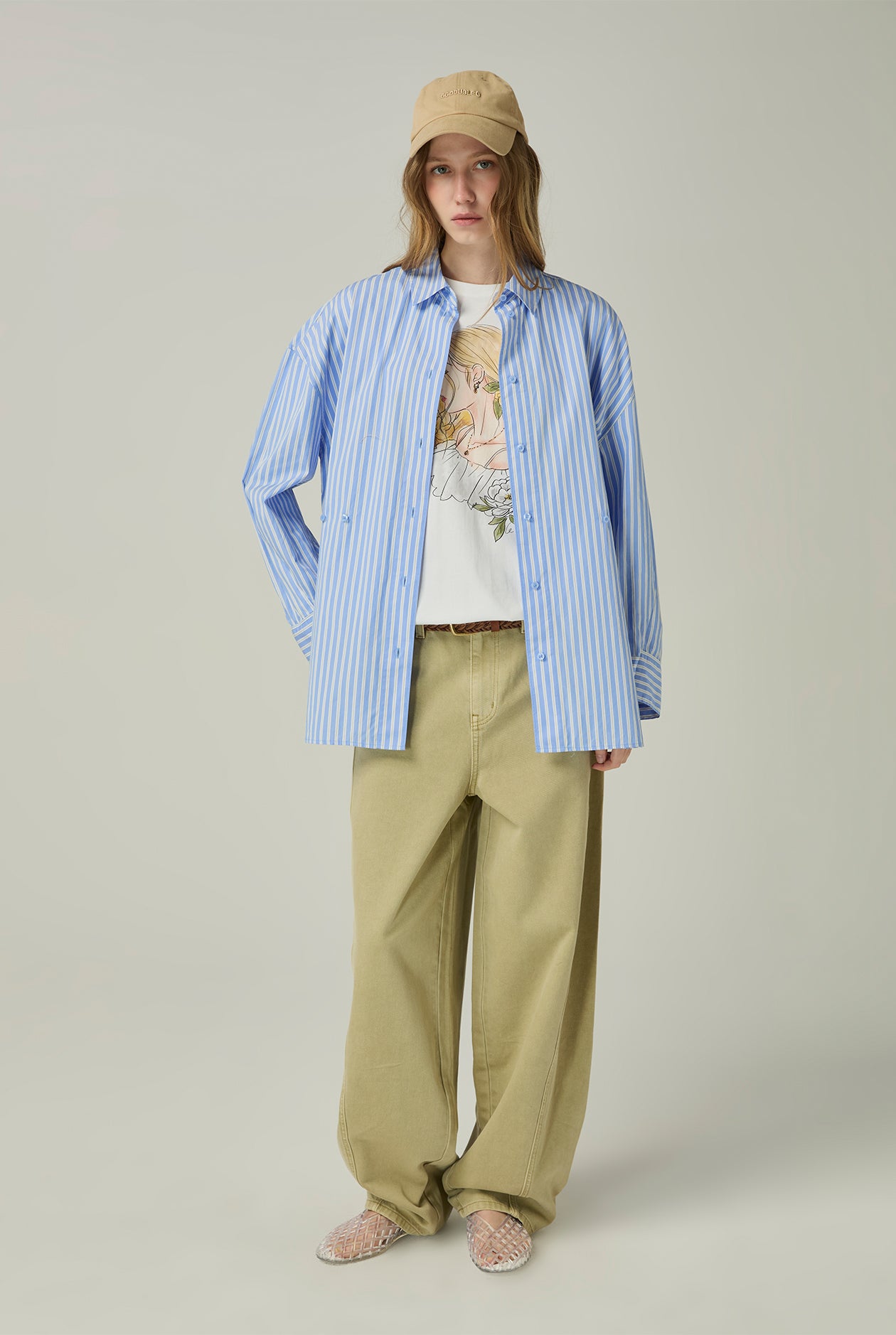 GIRL PORTRAIT OVERSIZED TEE - CC Double O Official Store