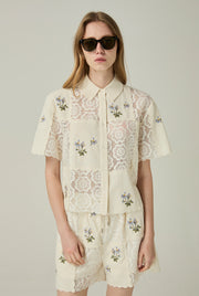 EMBROIDERED CROCHET SHIRT - CC Double O Official Store