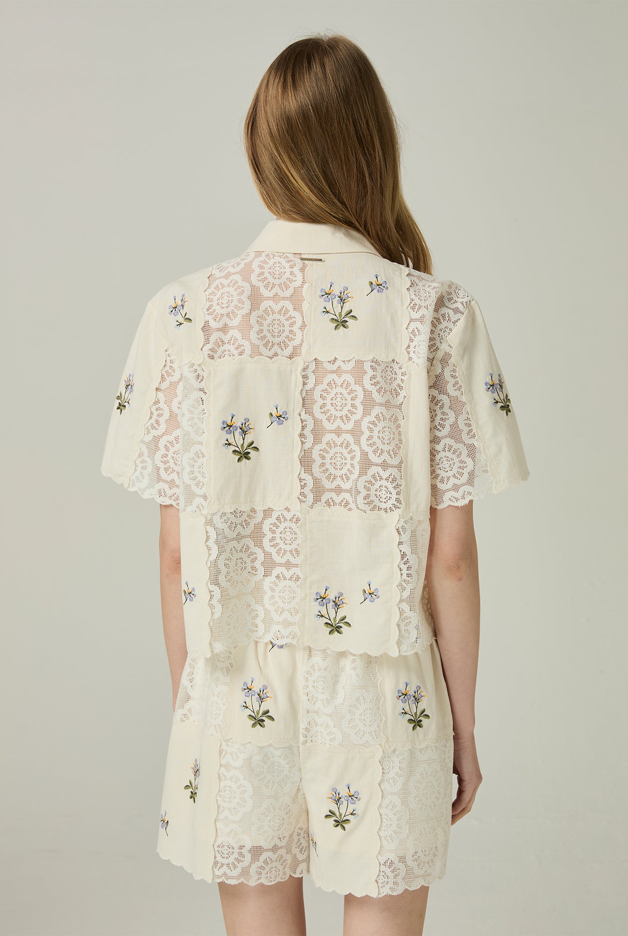 EMBROIDERED CROCHET SHIRT - CC Double O Official Store