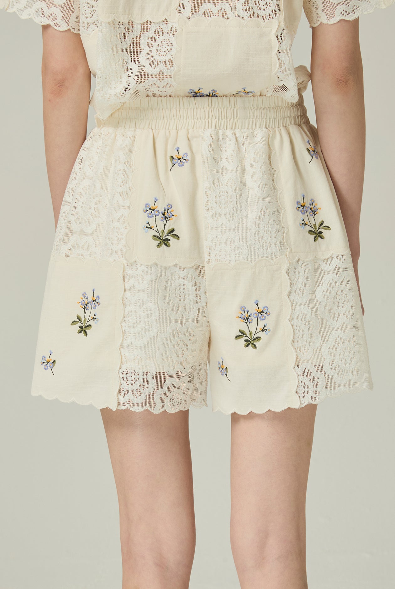 EMBROIDERED CROCHET SHORTS - CC Double O Official Store